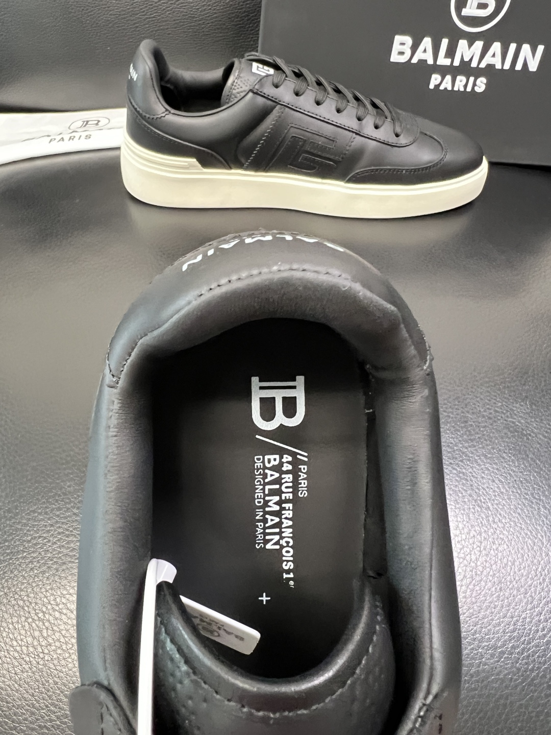 ⚠️只换码不退⚠️ BALMAIN 高品质 巴尔曼 顶级工艺品 专柜新品同步，鞋面意大利进口牛皮拼布面料