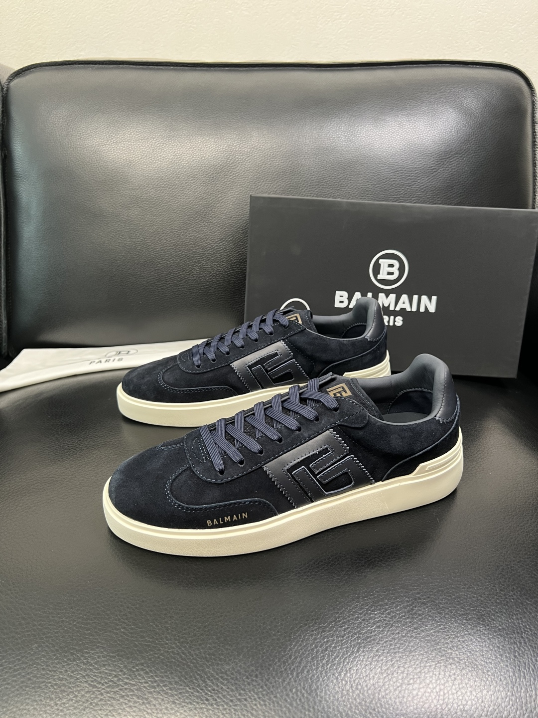 ⚠️只换码不退⚠️ BALMAIN 高品质 巴尔曼 顶级工艺品 专柜新品同步，鞋面意大利进口牛皮拼布面料