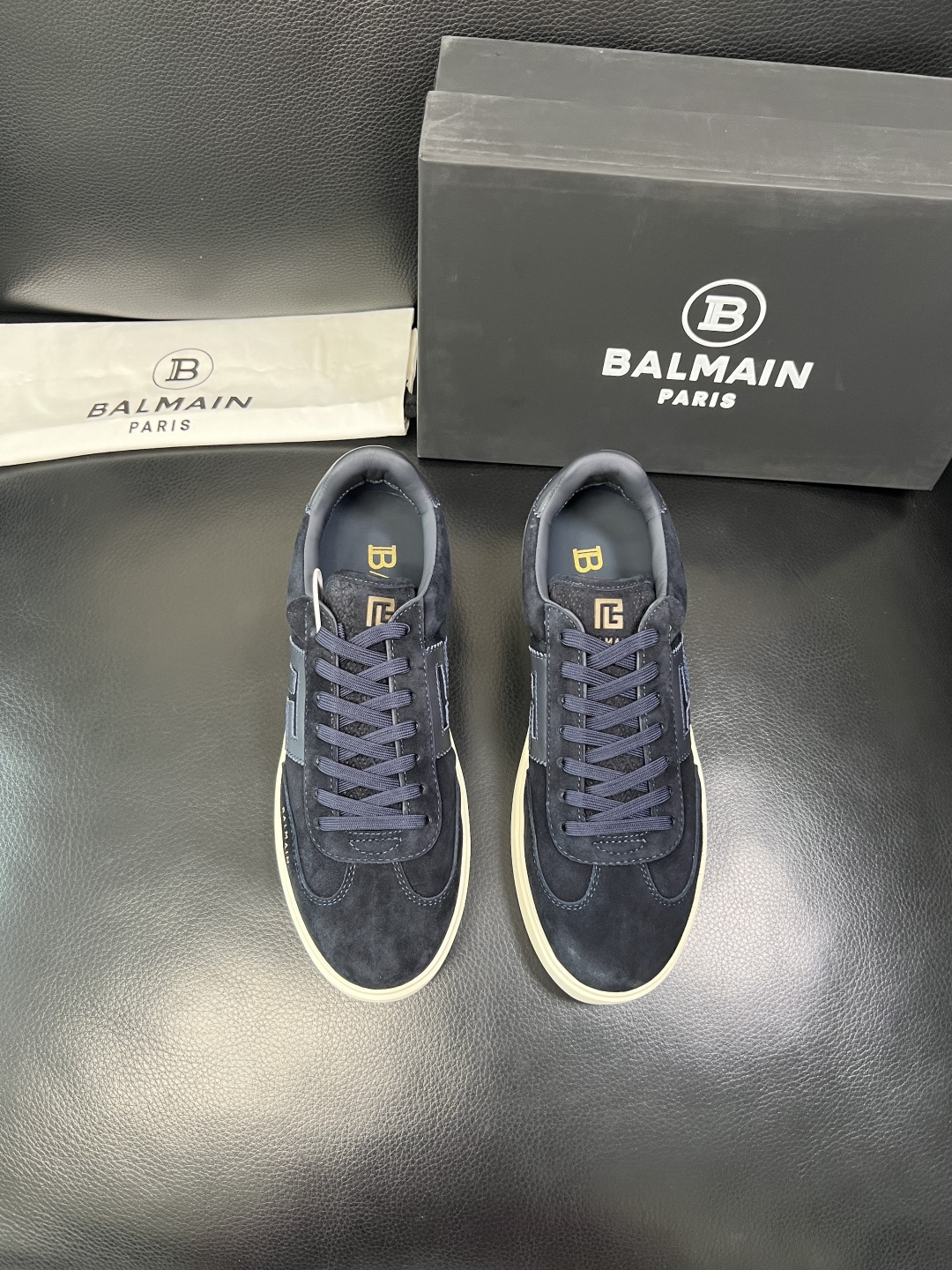 ⚠️只换码不退⚠️ BALMAIN 高品质 巴尔曼 顶级工艺品 专柜新品同步，鞋面意大利进口牛皮拼布面料