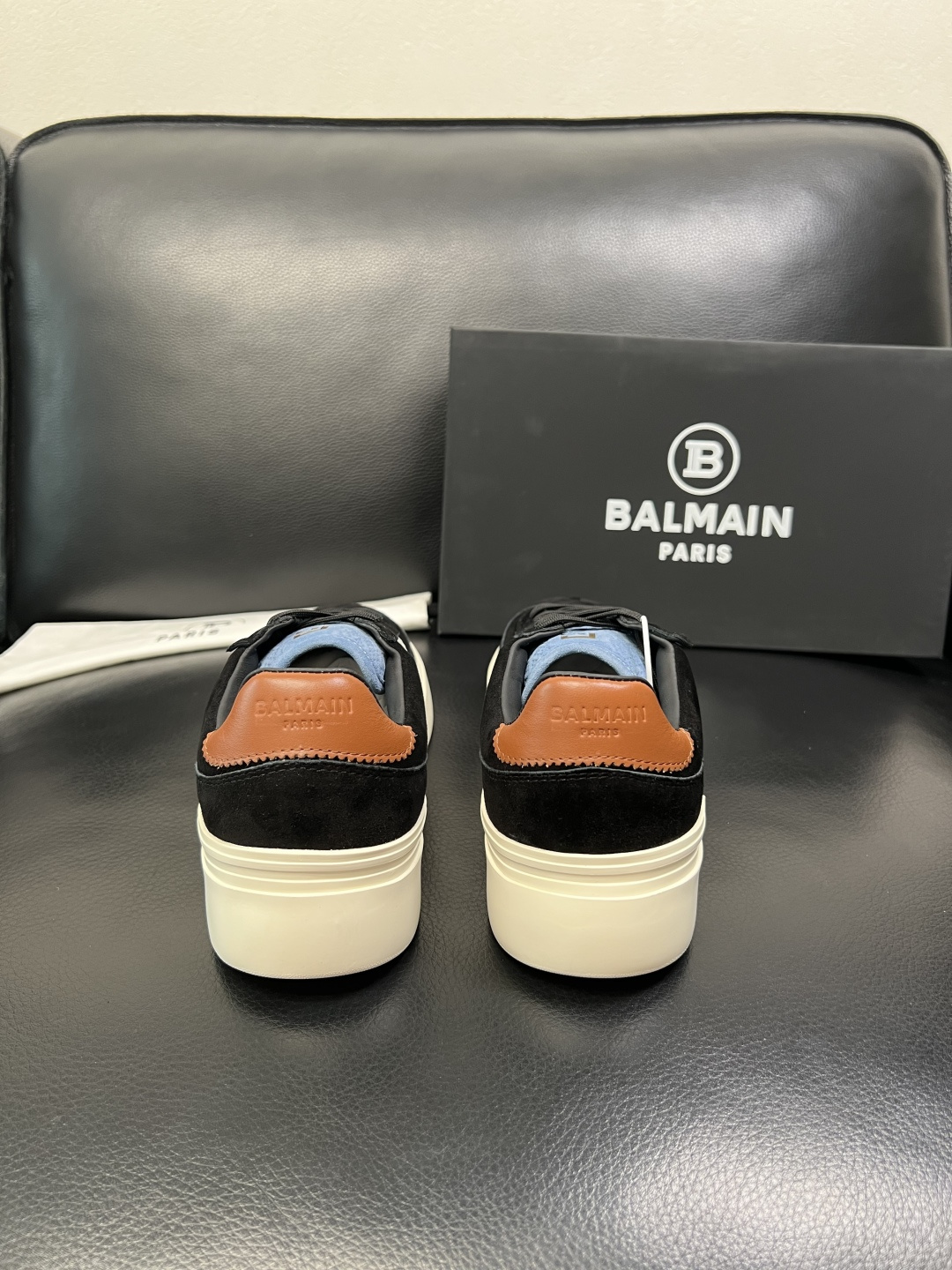 ⚠️只换码不退⚠️ BALMAIN 高品质 巴尔曼 顶级工艺品 专柜新品同步，鞋面意大利进口牛皮拼布面料