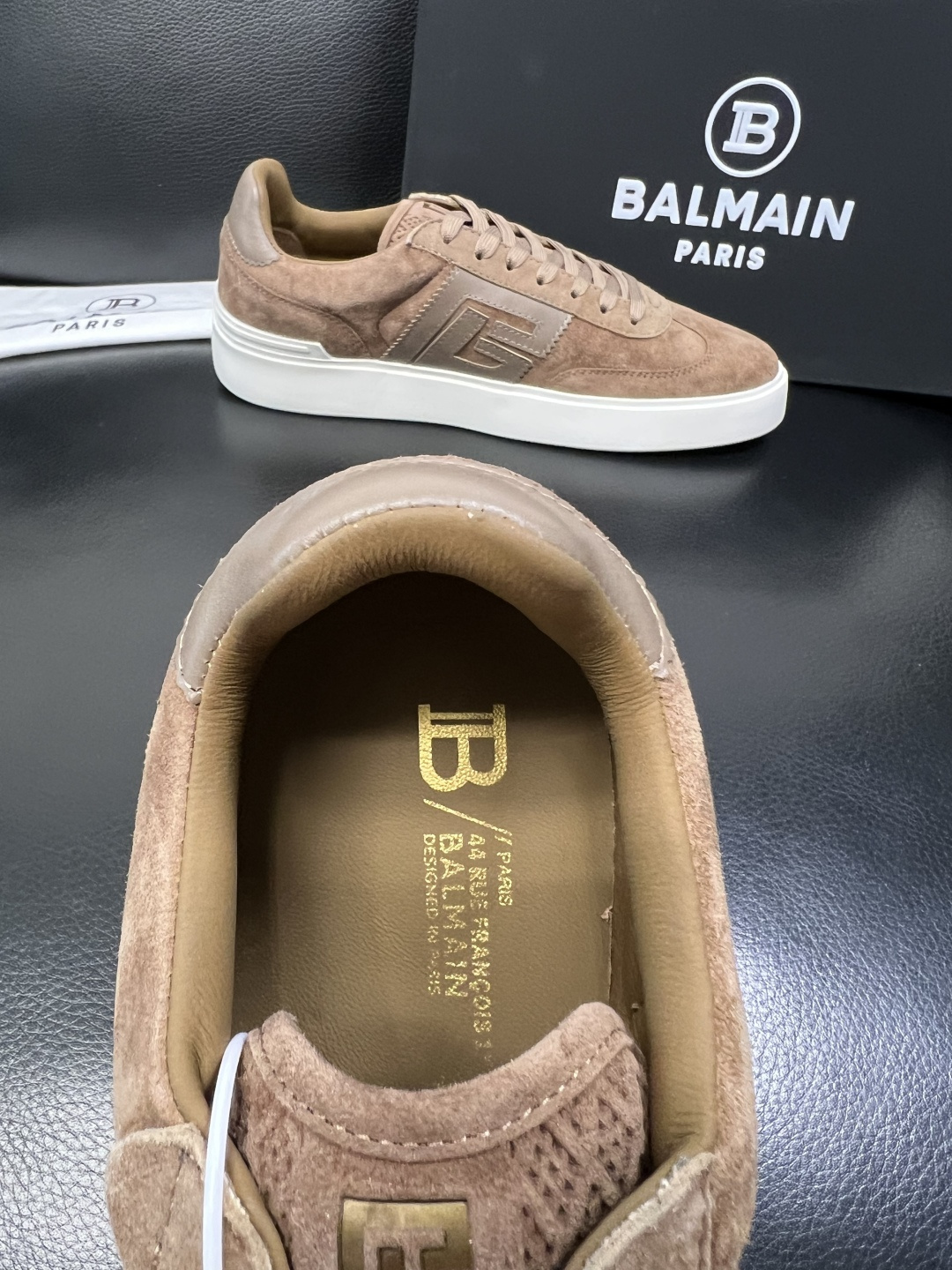 ⚠️只换码不退⚠️ BALMAIN 高品质 巴尔曼 顶级工艺品 专柜新品同步，鞋面意大利进口牛皮拼布面料
