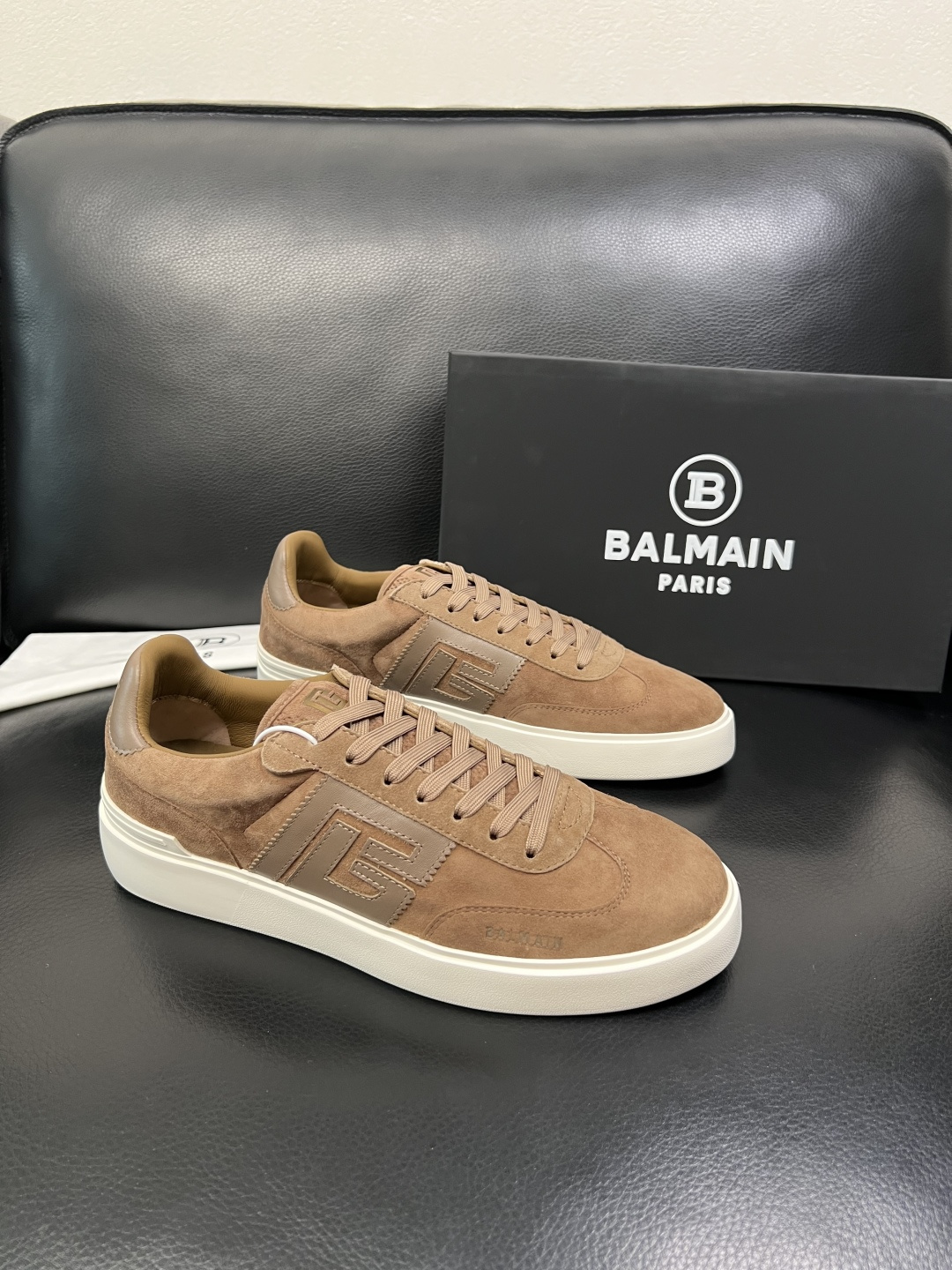 ⚠️只换码不退⚠️ BALMAIN 高品质 巴尔曼 顶级工艺品 专柜新品同步，鞋面意大利进口牛皮拼布面料