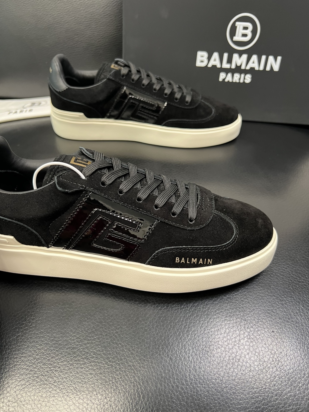 ⚠️只换码不退⚠️ BALMAIN 高品质 巴尔曼 顶级工艺品 专柜新品同步，鞋面意大利进口牛皮拼布面料