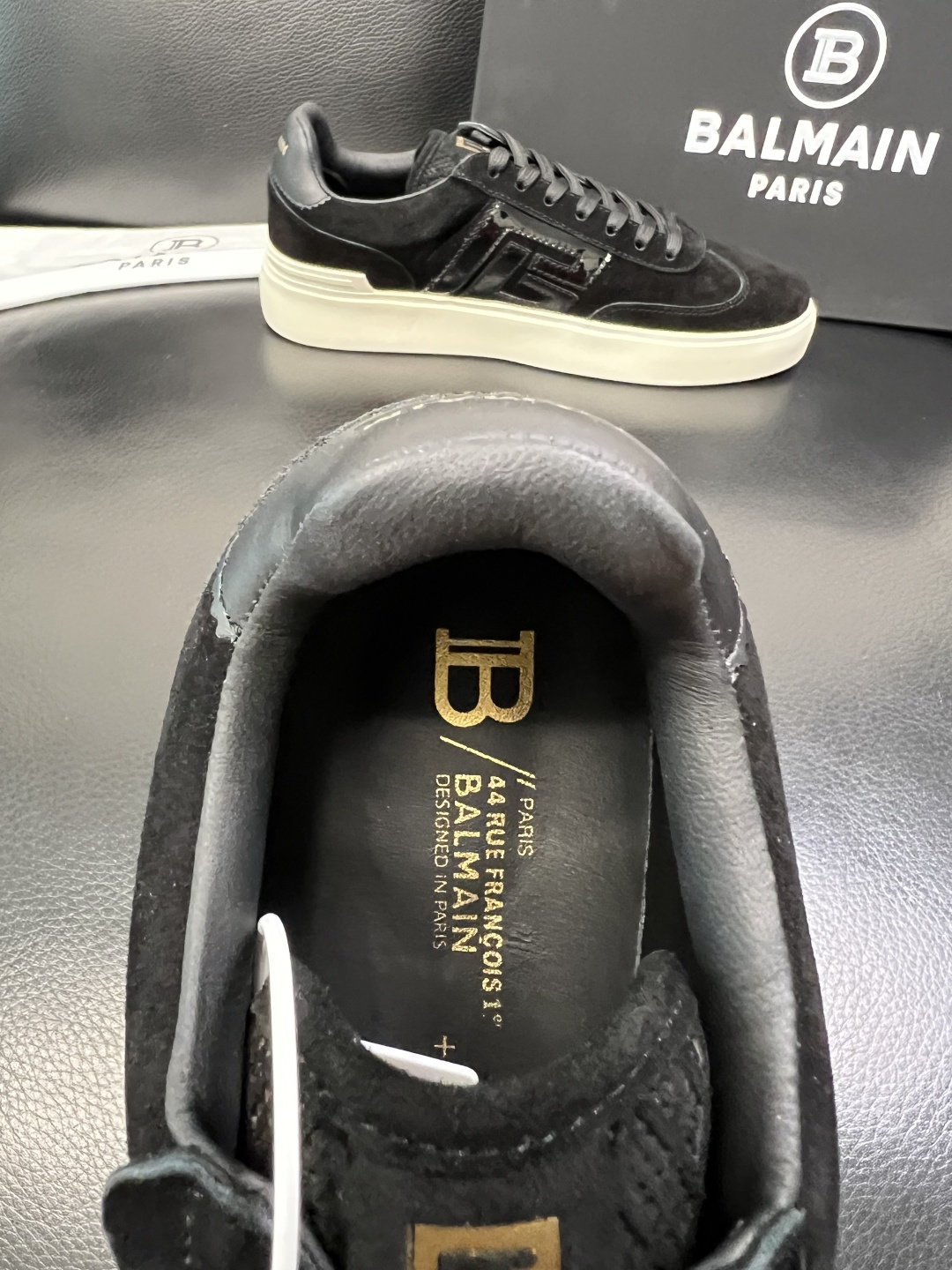 ⚠️只换码不退⚠️ BALMAIN 高品质 巴尔曼 顶级工艺品 专柜新品同步，鞋面意大利进口牛皮拼布面料