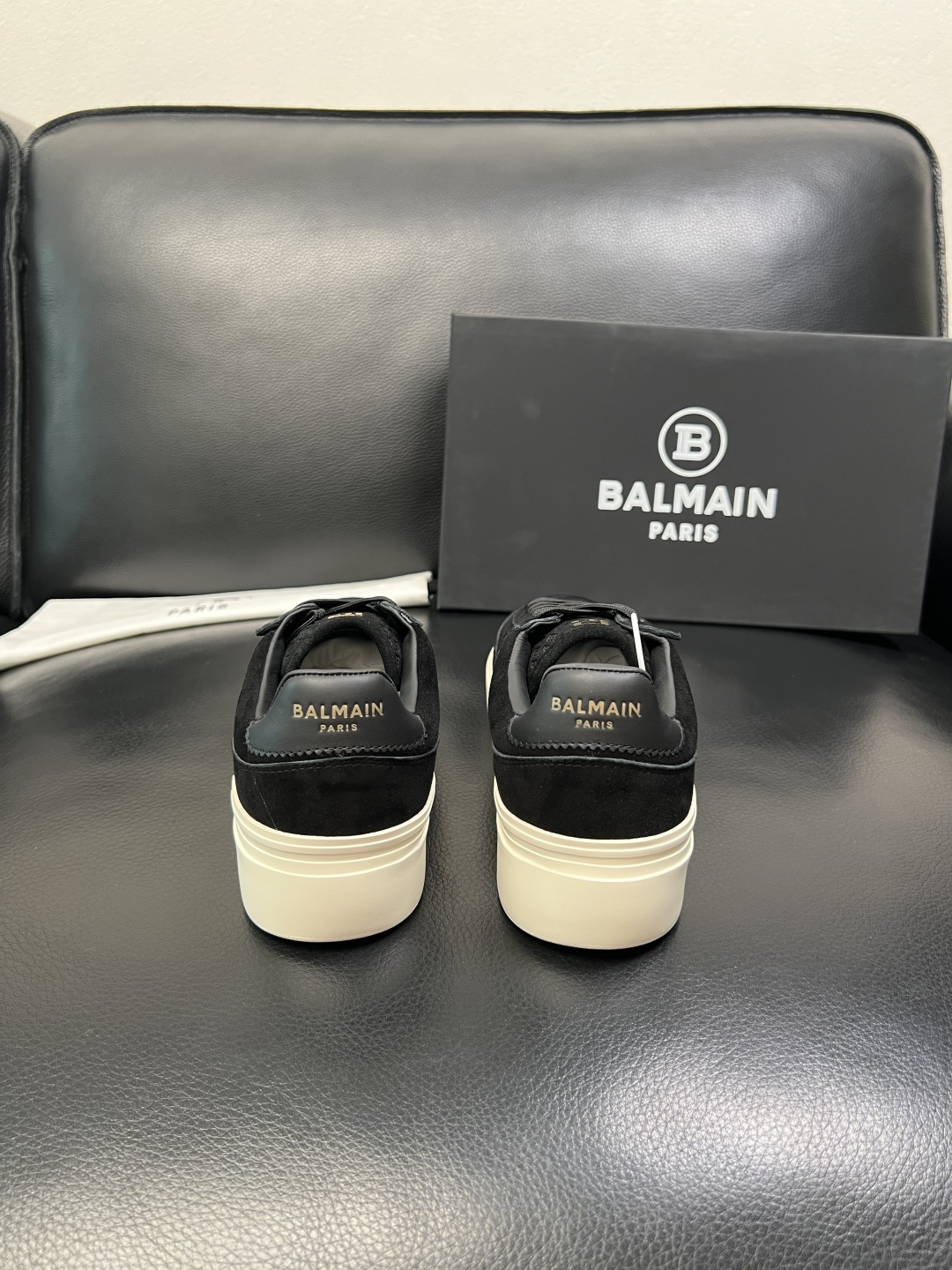 ⚠️只换码不退⚠️ BALMAIN 高品质 巴尔曼 顶级工艺品 专柜新品同步，鞋面意大利进口牛皮拼布面料