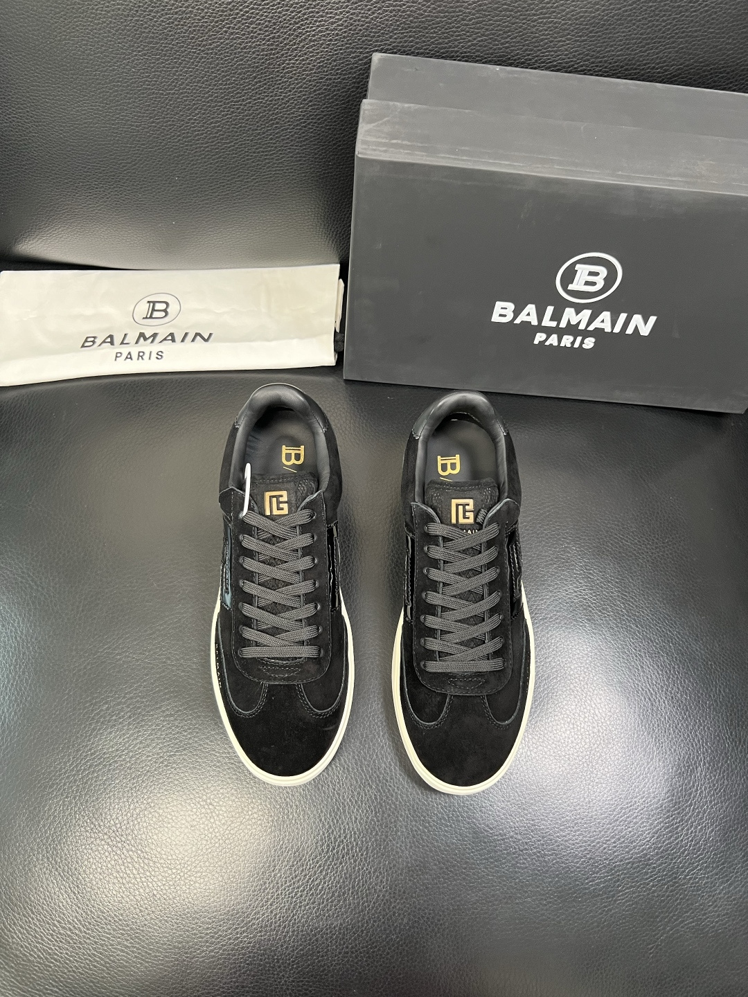 ⚠️只换码不退⚠️ BALMAIN 高品质 巴尔曼 顶级工艺品 专柜新品同步，鞋面意大利进口牛皮拼布面料