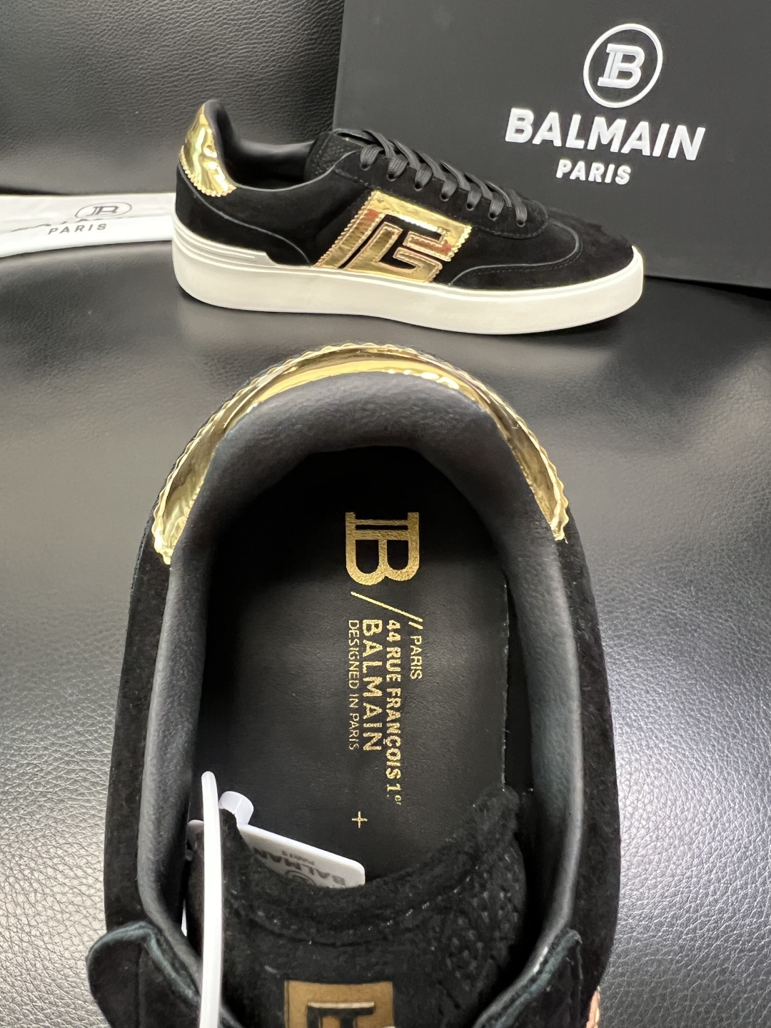 ⚠️只换码不退⚠️ BALMAIN 高品质 巴尔曼 顶级工艺品 专柜新品同步，鞋面意大利进口牛皮拼布面料