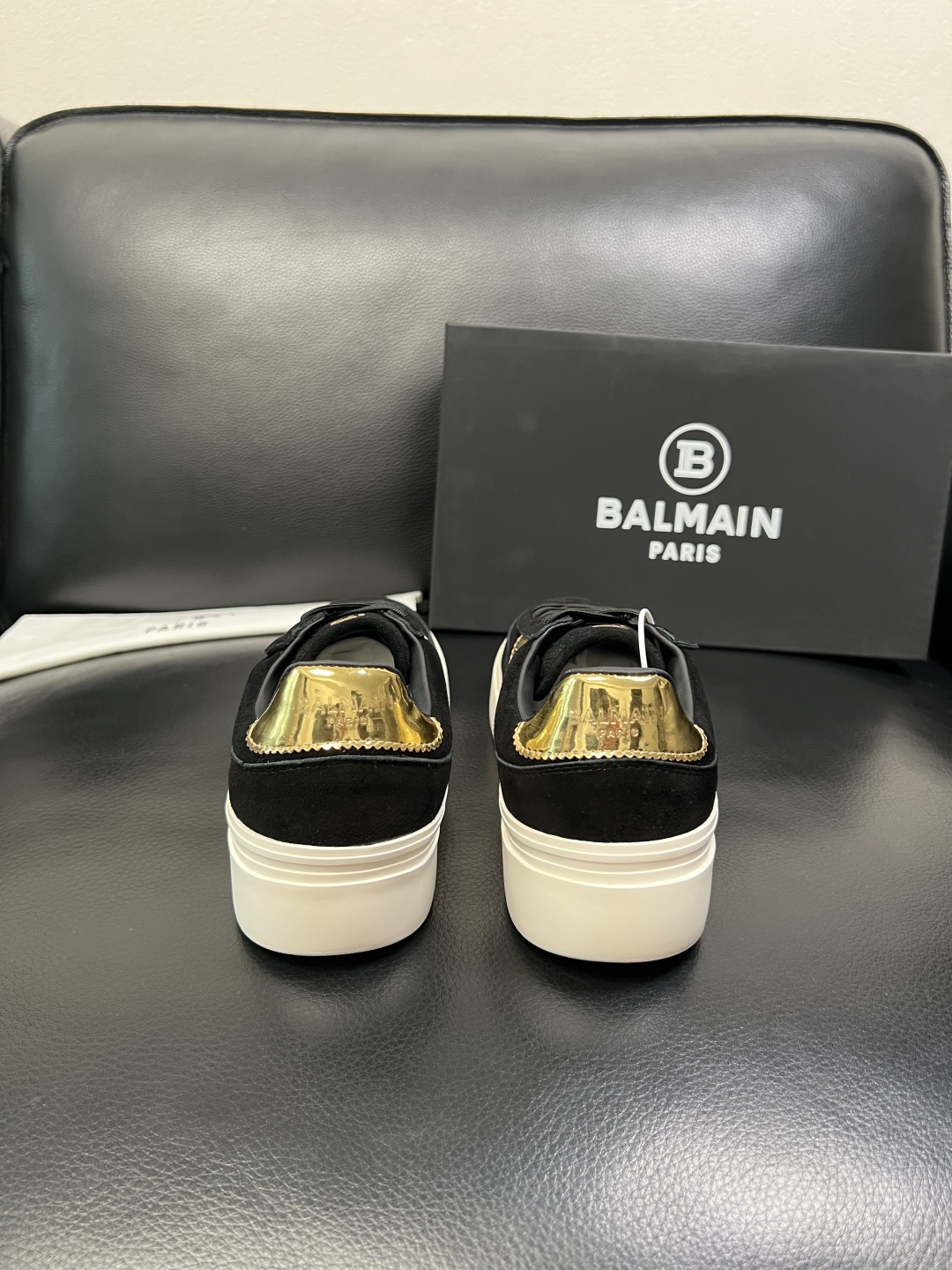 ⚠️只换码不退⚠️ BALMAIN 高品质 巴尔曼 顶级工艺品 专柜新品同步，鞋面意大利进口牛皮拼布面料