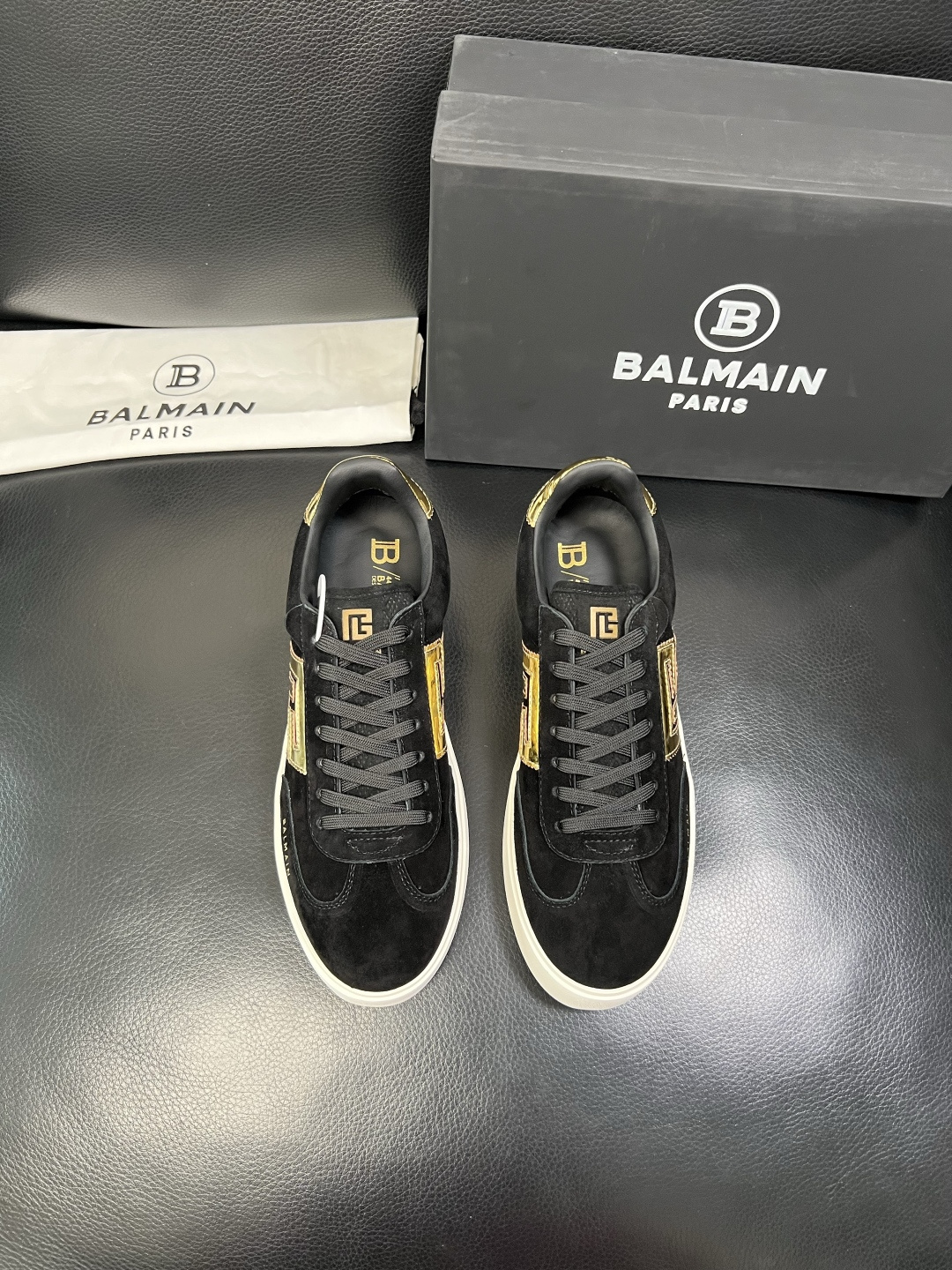 ⚠️只换码不退⚠️ BALMAIN 高品质 巴尔曼 顶级工艺品 专柜新品同步，鞋面意大利进口牛皮拼布面料