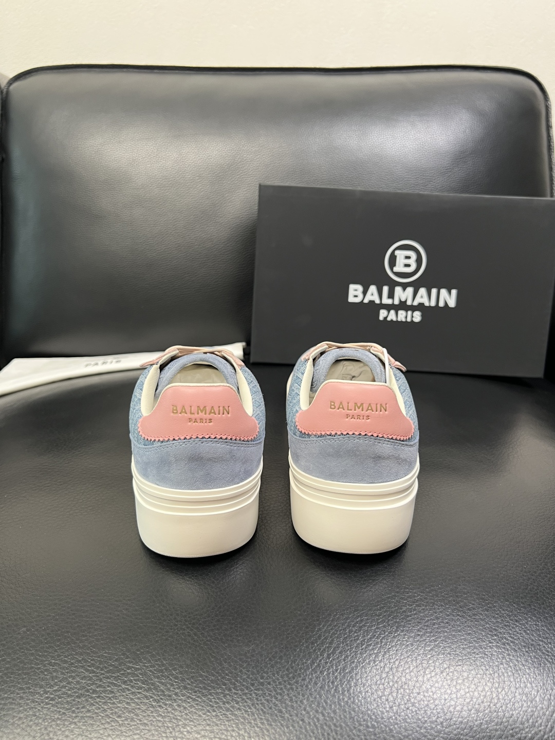 ⚠️只换码不退⚠️ BALMAIN 高品质 巴尔曼 顶级工艺品 专柜新品同步，鞋面意大利进口牛皮拼布面料