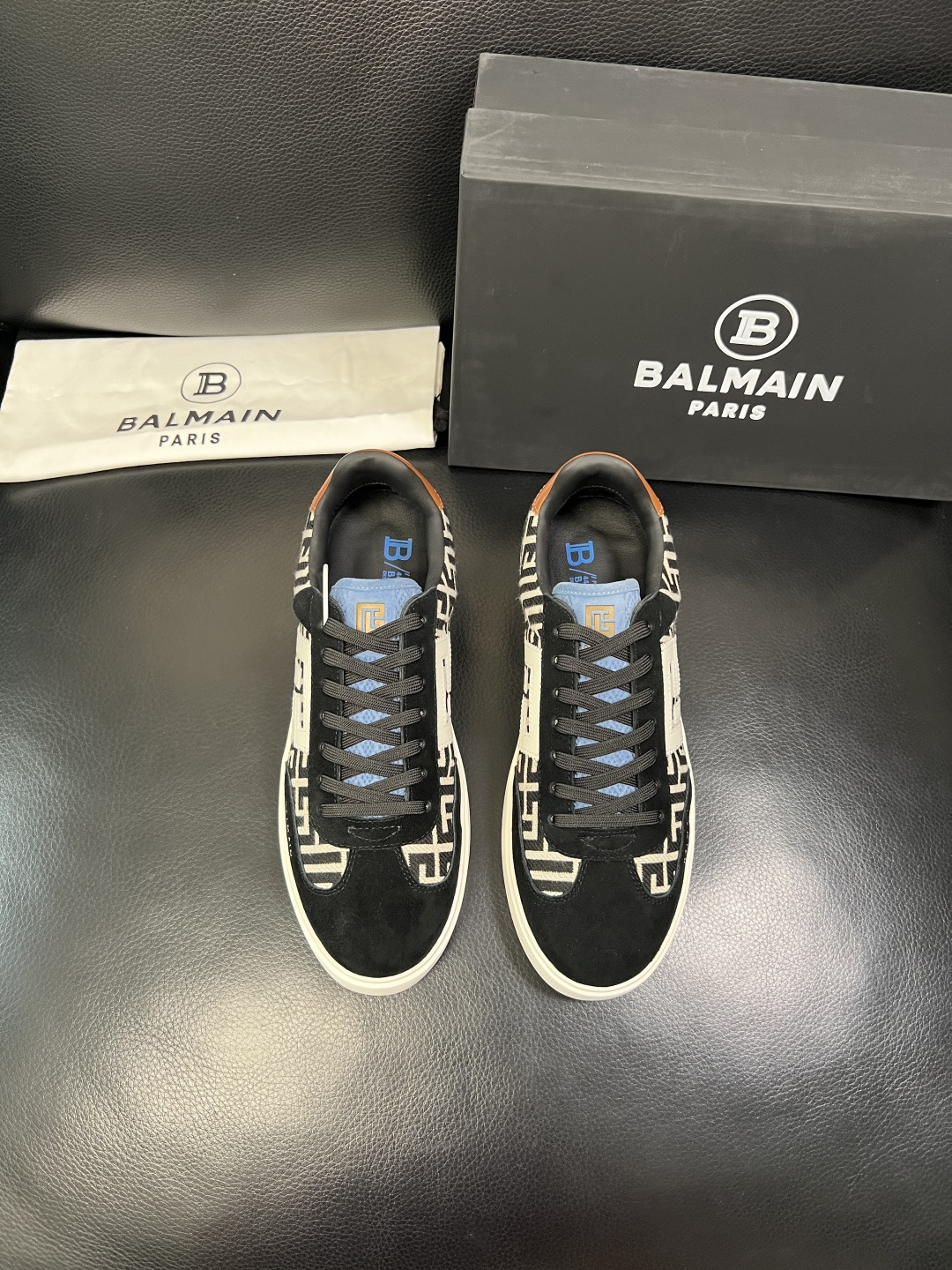 ⚠️只换码不退⚠️ BALMAIN 高品质 巴尔曼 顶级工艺品 专柜新品同步，鞋面意大利进口牛皮拼布面料
