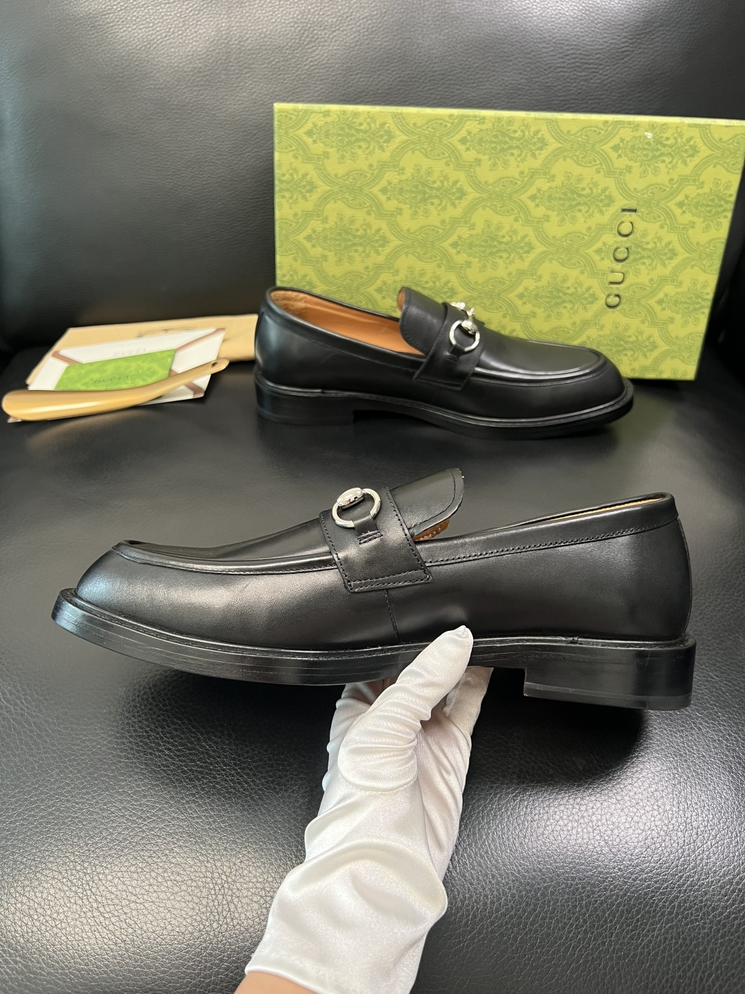 Gucci 顶级工艺品 古奇 皮鞋系列专柜同步 原厂配置，意大利进口原版牛皮，进口水染牛里 ，鞋底：原厂