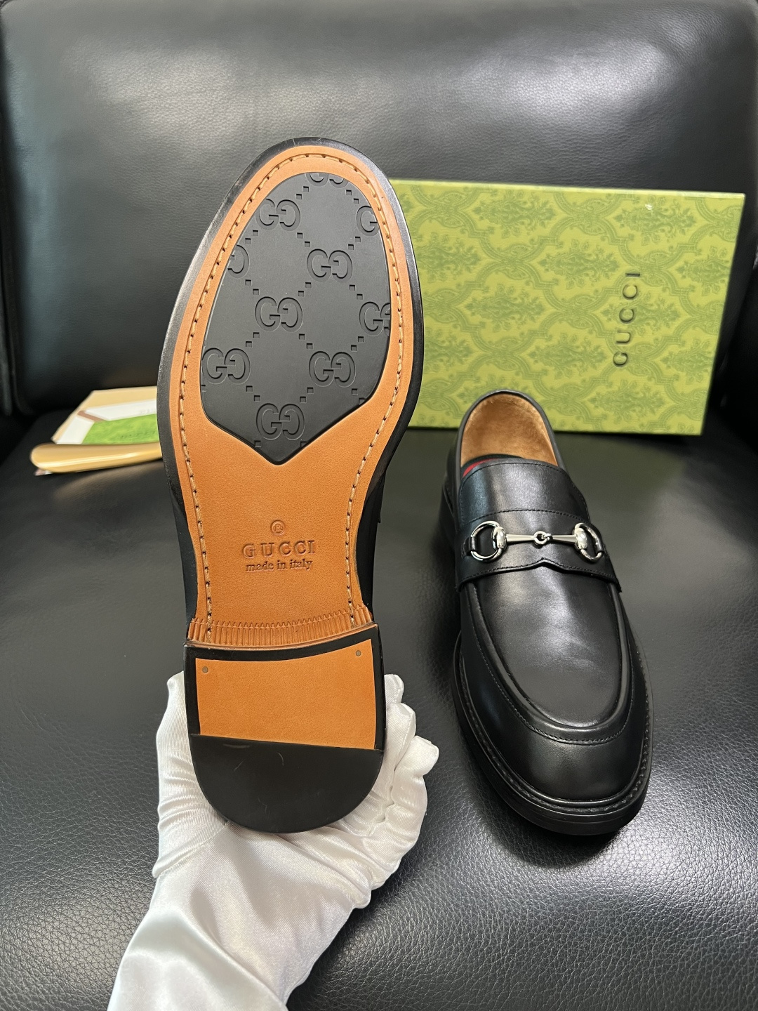 Gucci 顶级工艺品 古奇 皮鞋系列专柜同步 原厂配置，意大利进口原版牛皮，进口水染牛里 ，鞋底：原厂