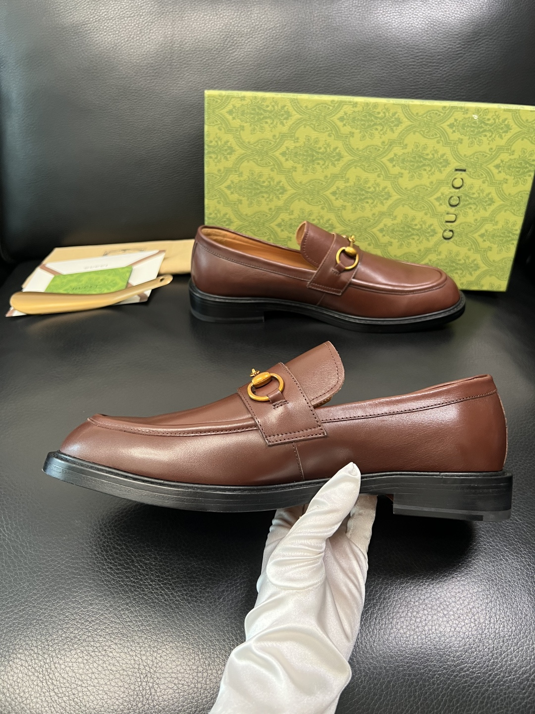 Gucci 顶级工艺品 古奇 皮鞋系列专柜同步 原厂配置，意大利进口原版牛皮，进口水染牛里 ，鞋底：原厂