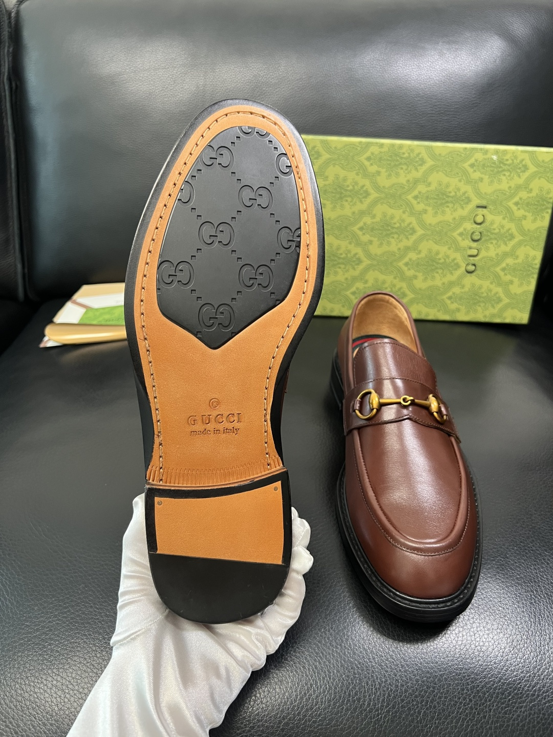 Gucci 顶级工艺品 古奇 皮鞋系列专柜同步 原厂配置，意大利进口原版牛皮，进口水染牛里 ，鞋底：原厂