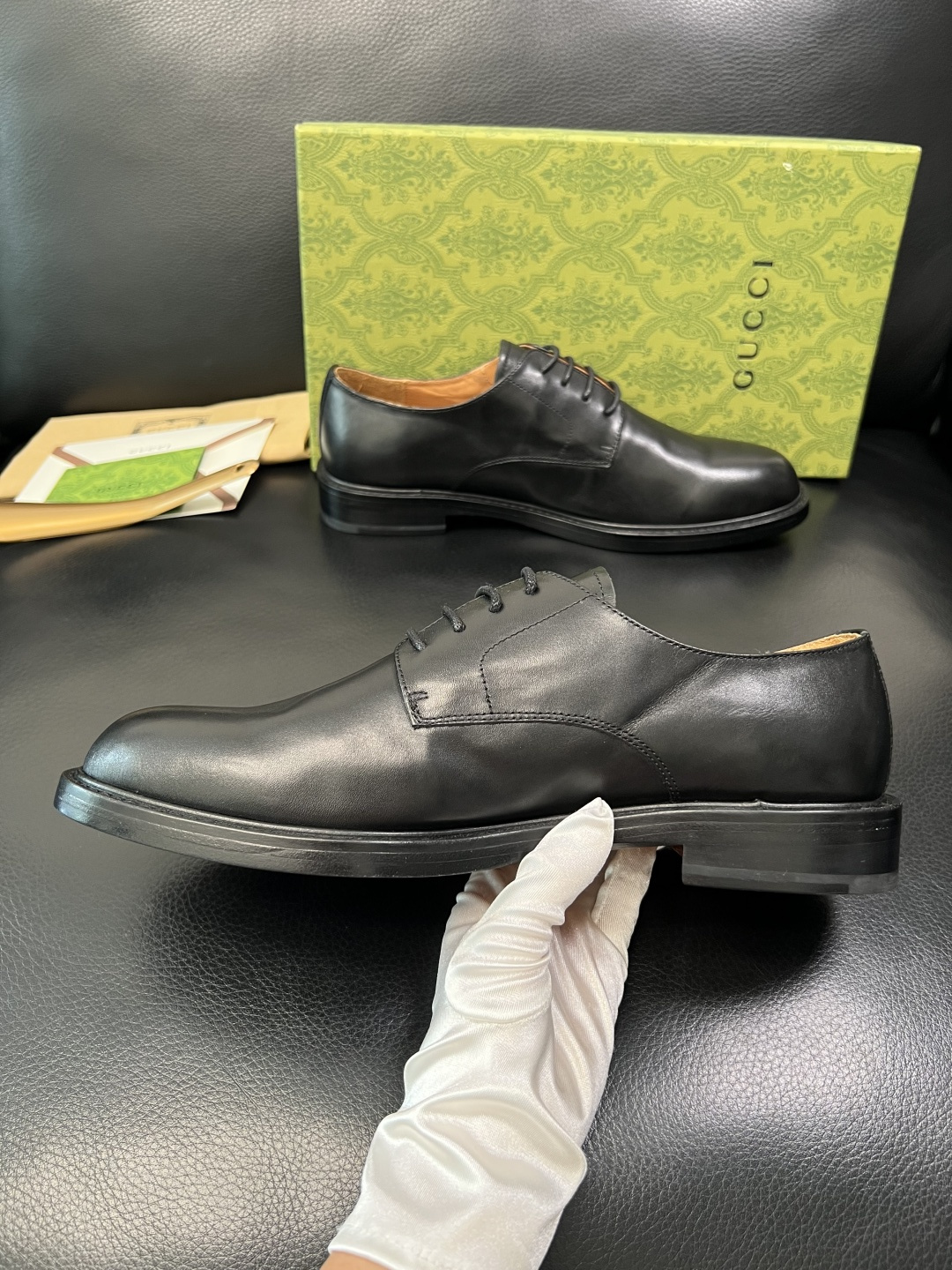 Gucci 顶级工艺品 古奇 皮鞋系列专柜同步 原厂配置，意大利进口原版牛皮，进口水染牛里 ，鞋底：原厂