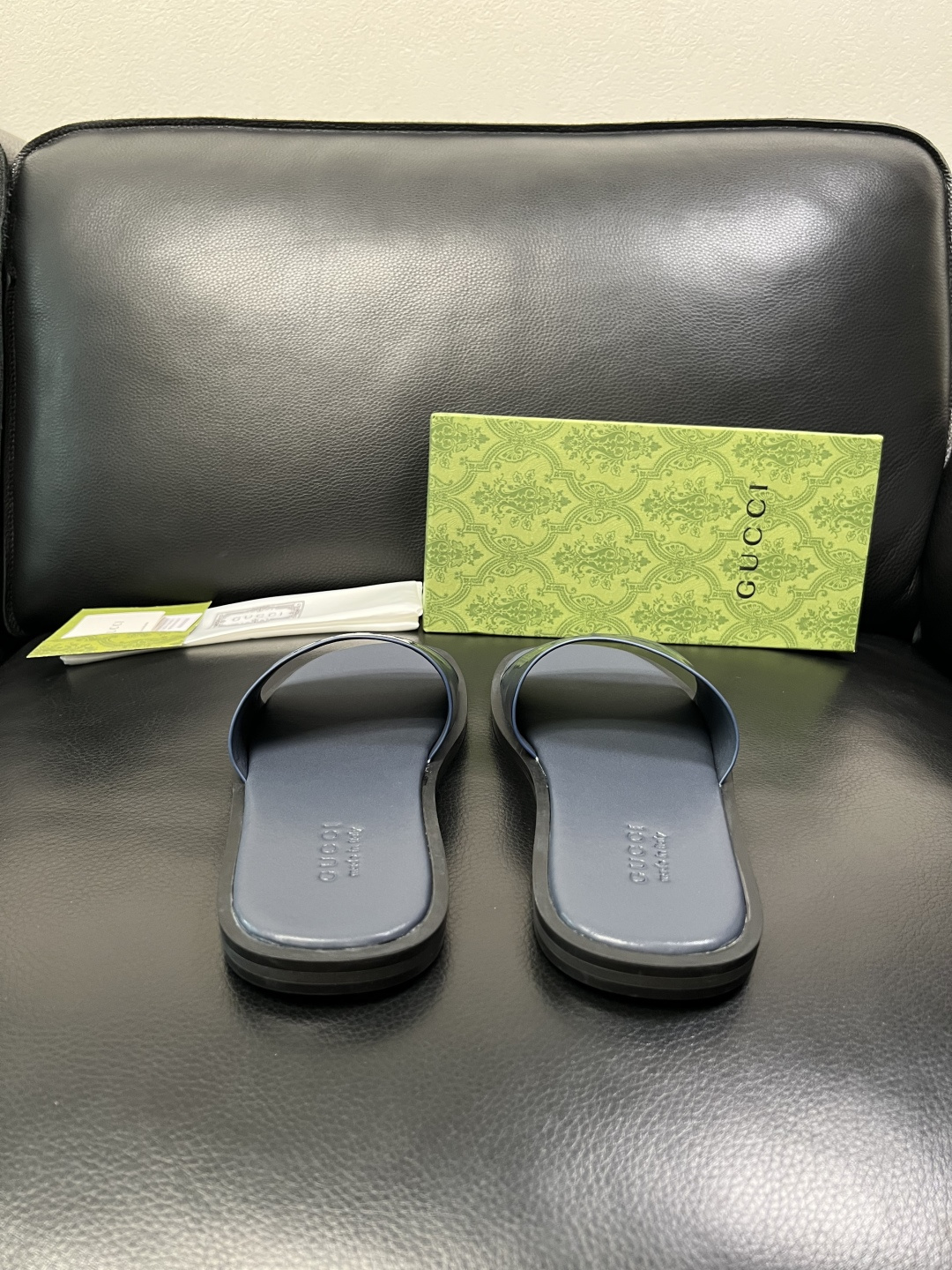 Gucci 高品质 顶级工艺品 古奇 拖鞋专柜新款原厂配置，意大利进口牛皮面料，进口牛皮内里垫，透气舒适