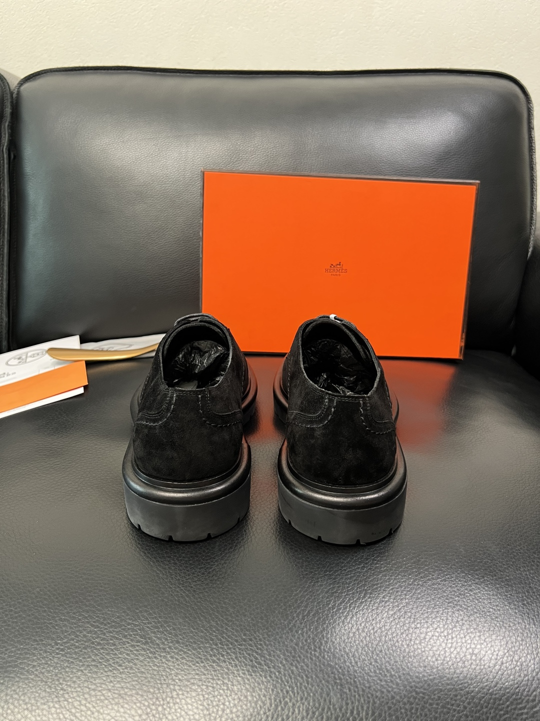 Hermes 高品质 顶级工艺品 爱马仕 皮鞋专柜同步发售原厂配置，意大利进口原版牛皮面料，高品质拼接工