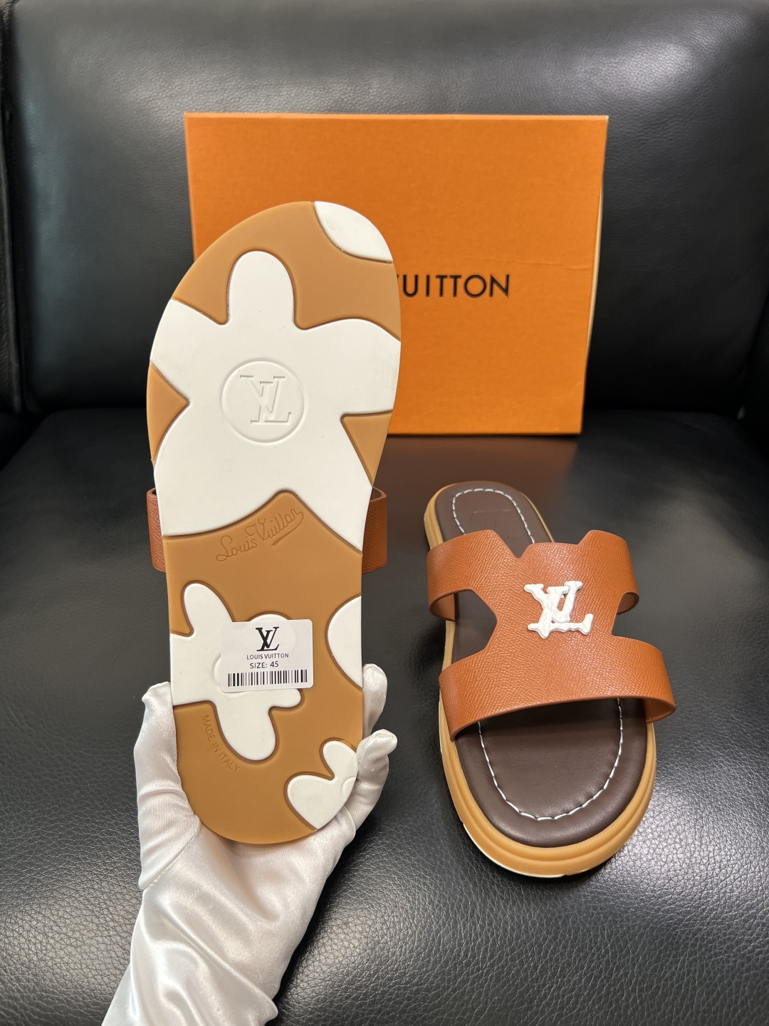 Lv 高品质 顶级工艺品 路易威登，拖鞋 专柜同步原厂配置，鞋面意大利进口，高品质拼接缤纷色彩复杂工艺品