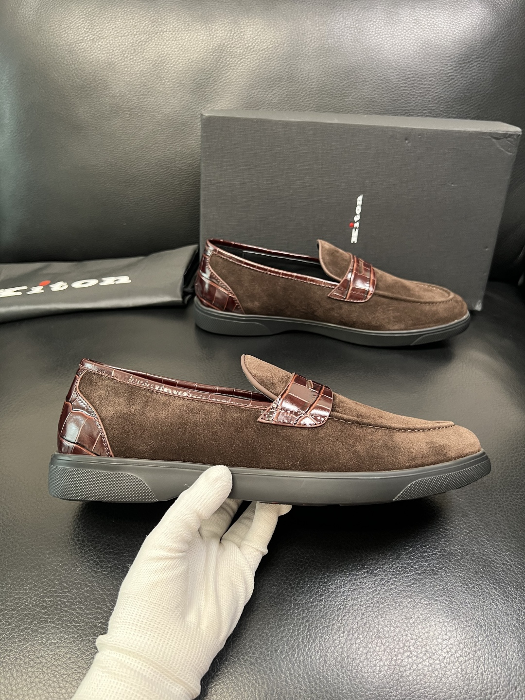 ⚠️只换码不退⚠️ kiton 高品质 顶级工艺品 专柜新品同步，鞋面意大利进口牛皮面料，进口水染牛皮内