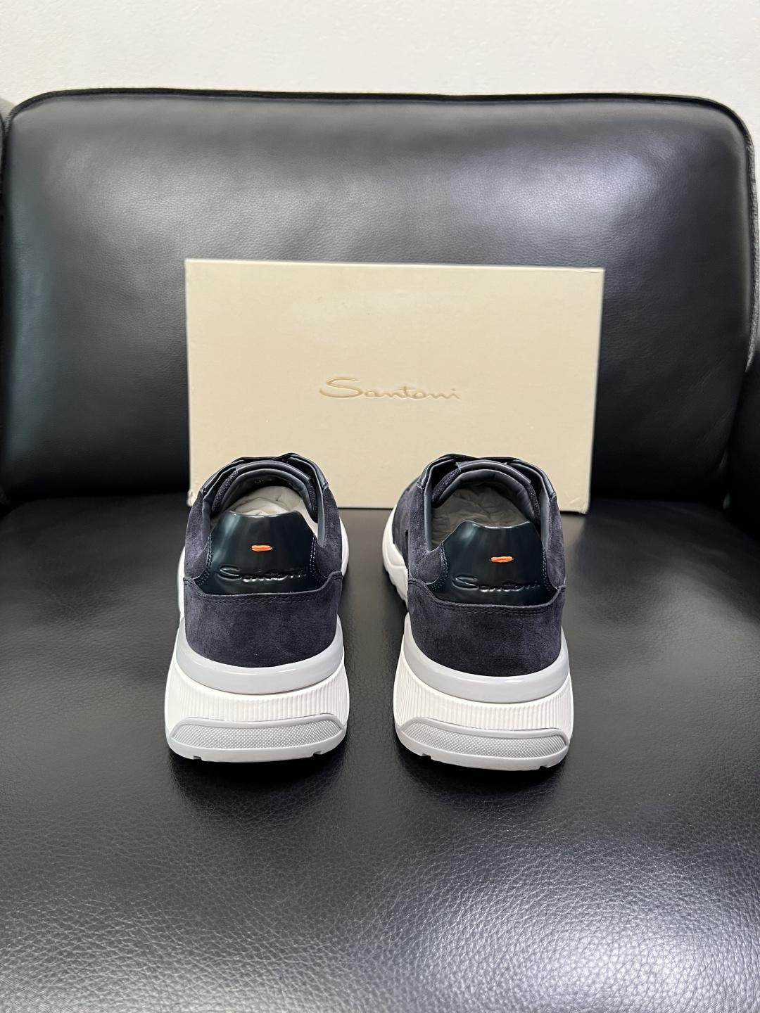 ⚠️只换码不退⚠️ Santoni 高品质 圣东尼 顶级工艺品 专柜新品同步，鞋面意大利进口牛皮拼布面料