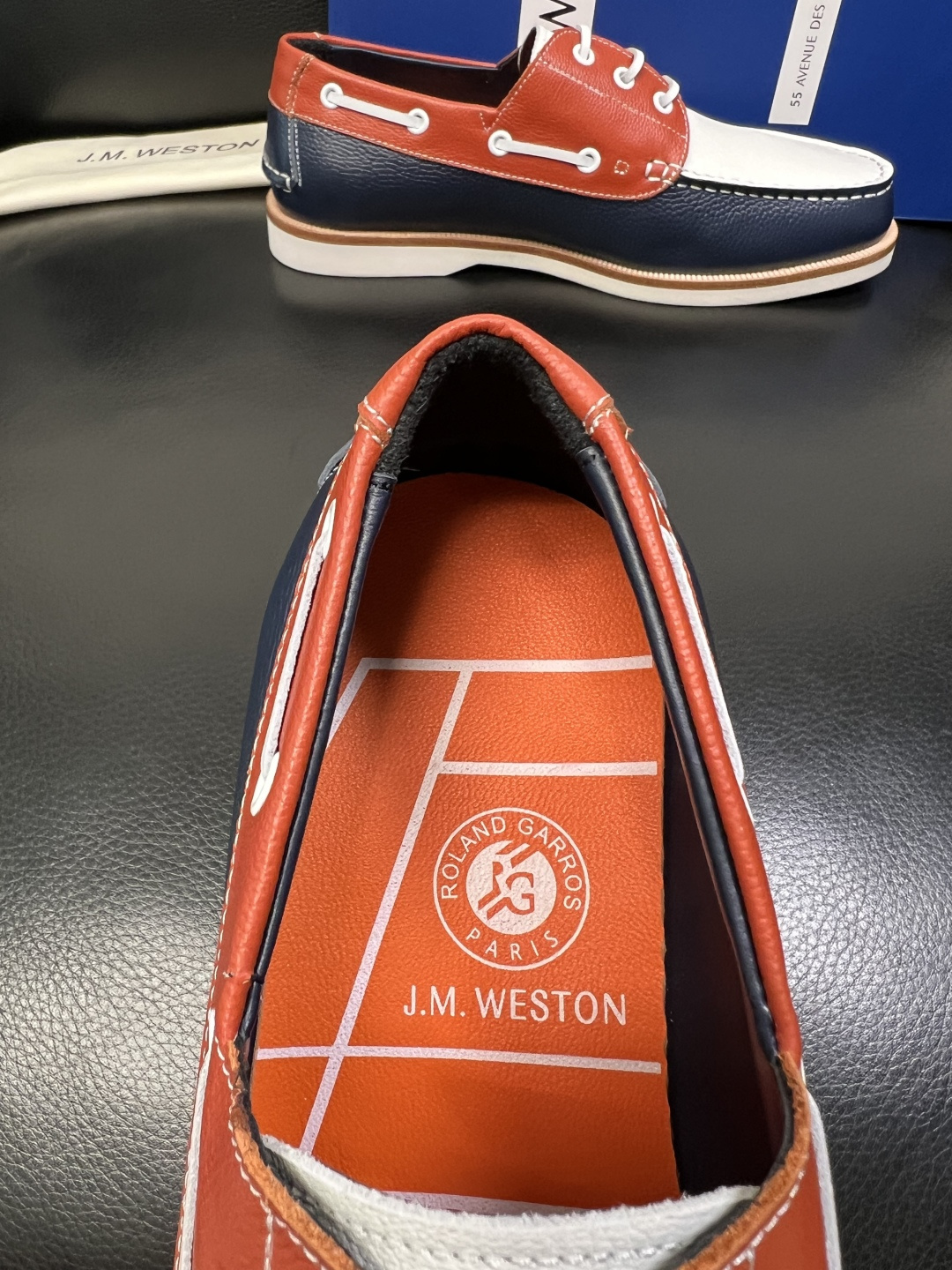 ⚠️只换码不退⚠️ J.M.WESTON 高品质 顶级工艺品 专柜新品同步，鞋面意大利进口牛皮拼布面料，