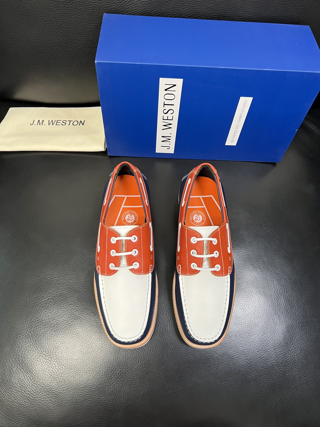 ⚠️只换码不退⚠️ J.M.WESTON 高品质 顶级工艺品 专柜新品同步，鞋面意大利进口牛皮拼布面料，