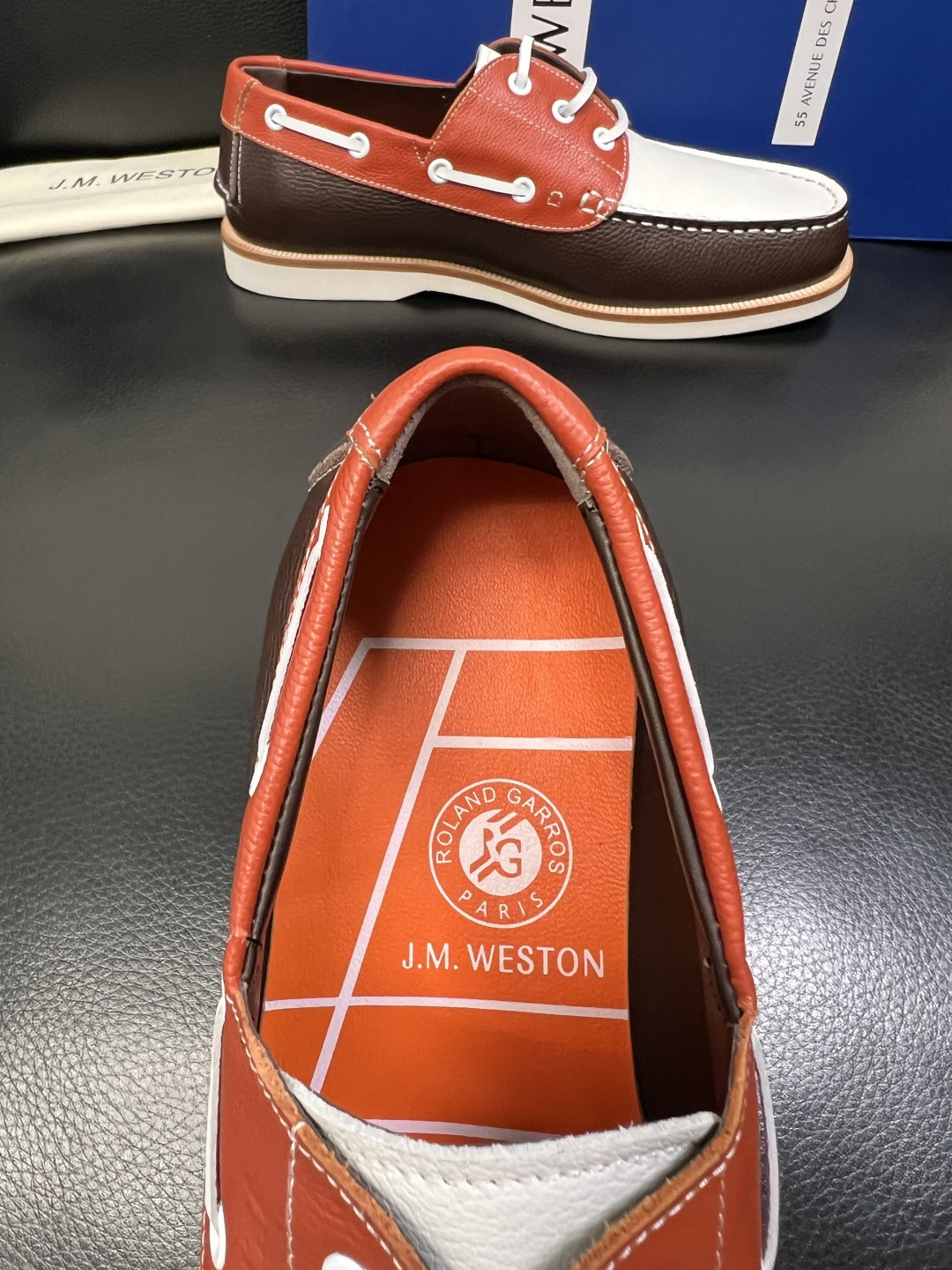 ⚠️只换码不退⚠️ J.M.WESTON 高品质 顶级工艺品 专柜新品同步，鞋面意大利进口牛皮拼布面料，