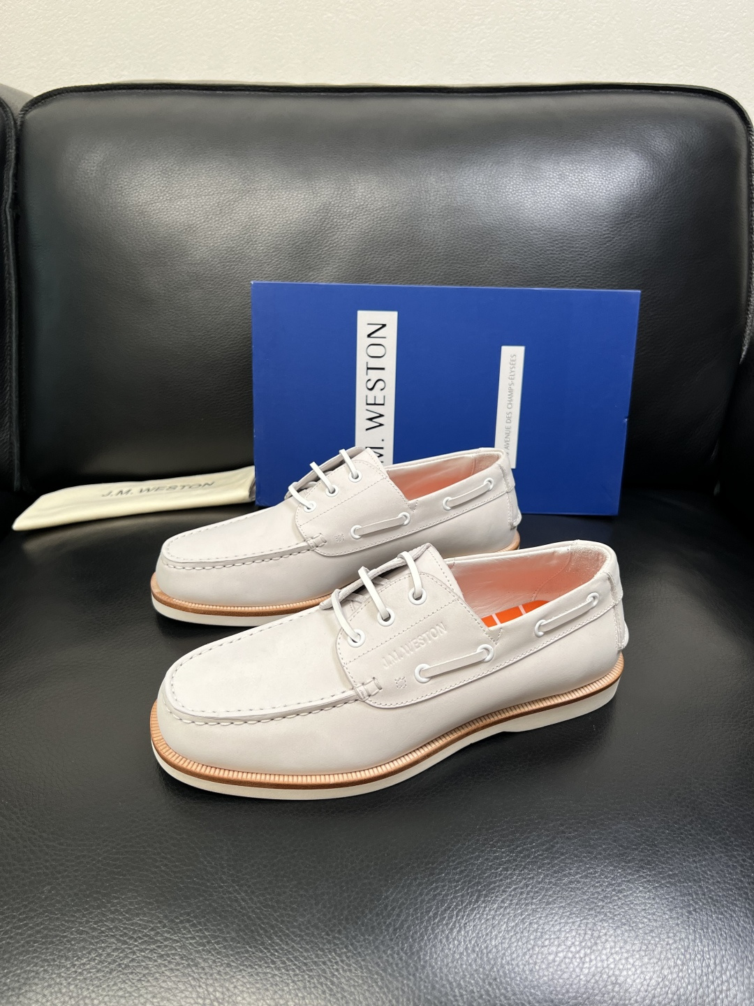 ⚠️只换码不退⚠️ J.M.WESTON 高品质 顶级工艺品 专柜新品同步，鞋面意大利进口牛皮拼布面料，