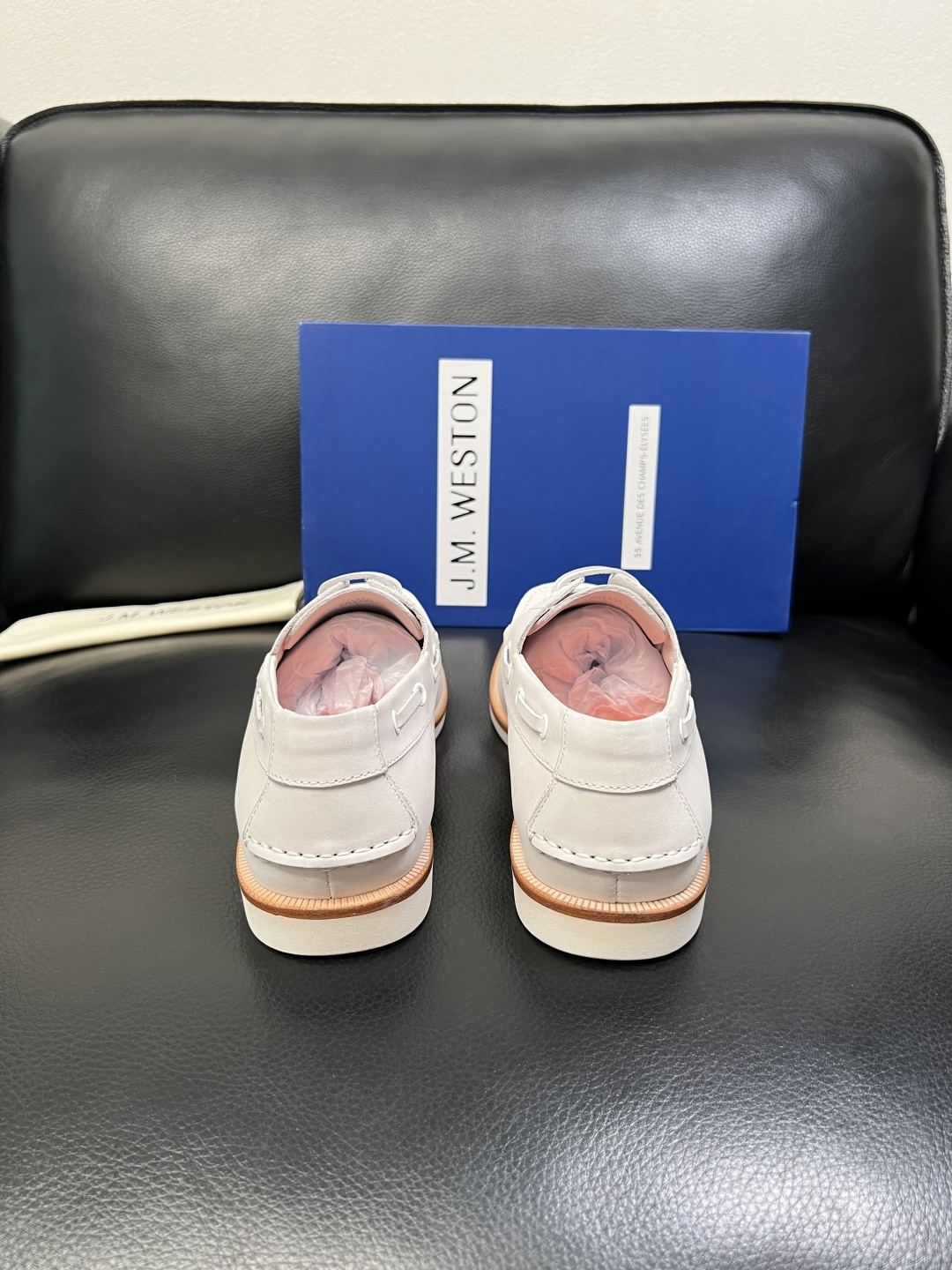 ⚠️只换码不退⚠️ J.M.WESTON 高品质 顶级工艺品 专柜新品同步，鞋面意大利进口牛皮拼布面料，