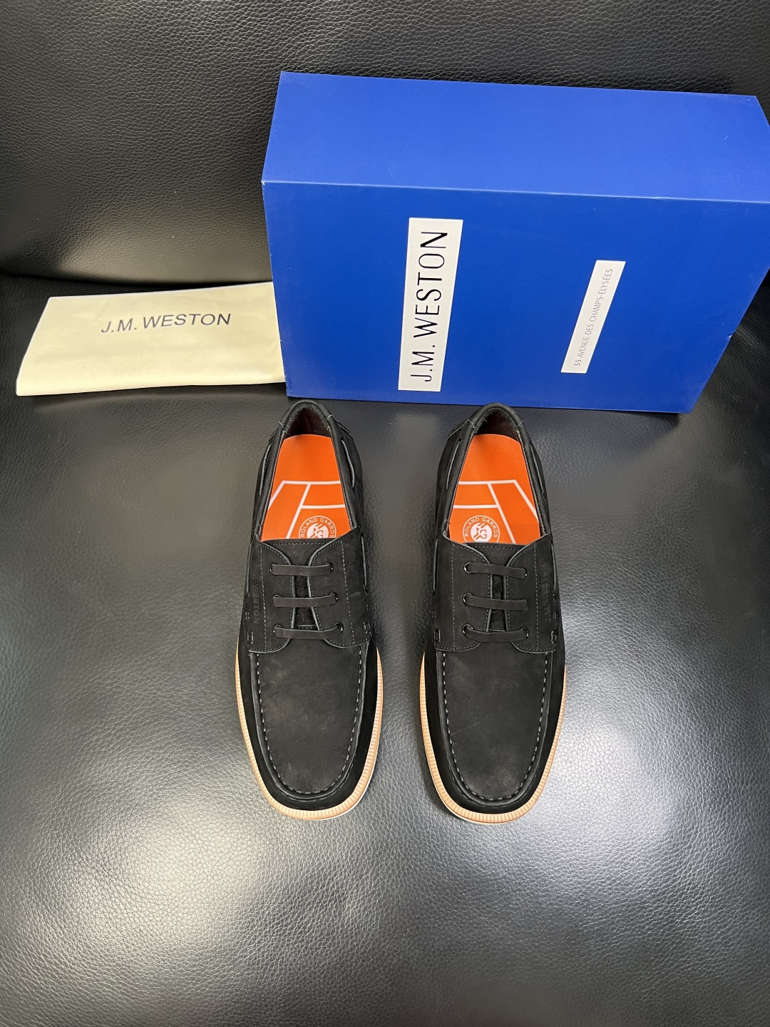 ⚠️只换码不退⚠️ J.M.WESTON 高品质 顶级工艺品 专柜新品同步，鞋面意大利进口牛皮拼布面料，