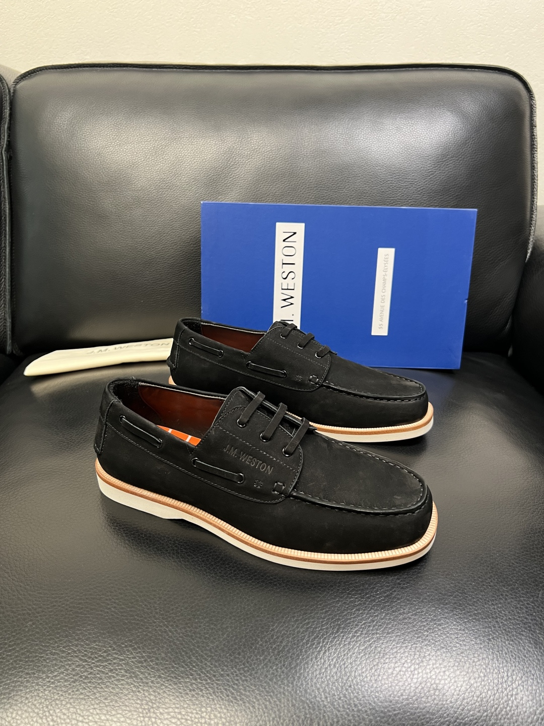 ⚠️只换码不退⚠️ J.M.WESTON 高品质 顶级工艺品 专柜新品同步，鞋面意大利进口牛皮拼布面料，