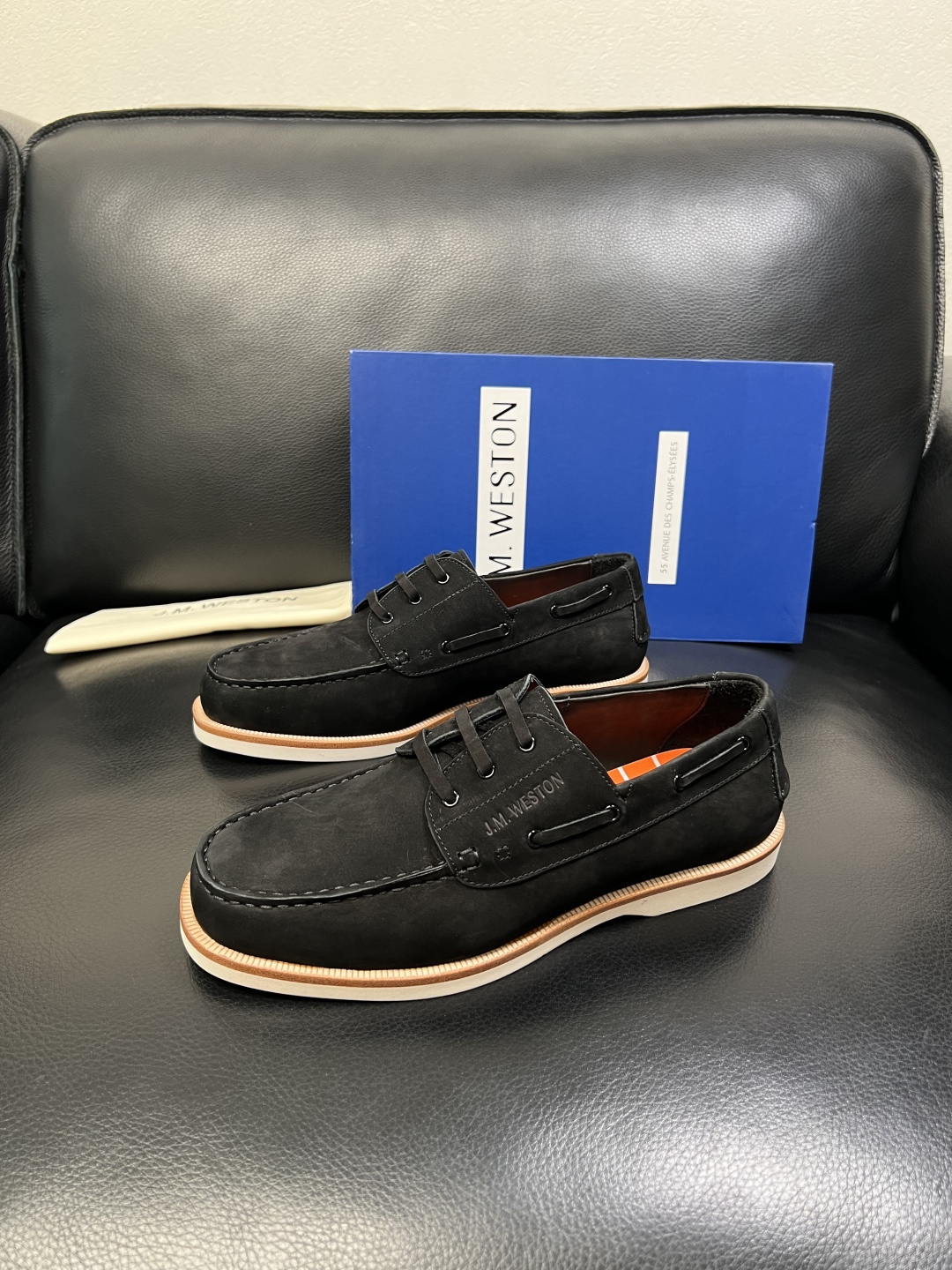 ⚠️只换码不退⚠️ J.M.WESTON 高品质 顶级工艺品 专柜新品同步，鞋面意大利进口牛皮拼布面料，