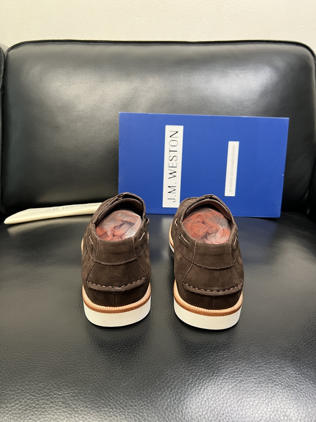 ⚠️只换码不退⚠️ J.M.WESTON 高品质 顶级工艺品 专柜新品同步，鞋面意大利进口牛皮拼布面料，