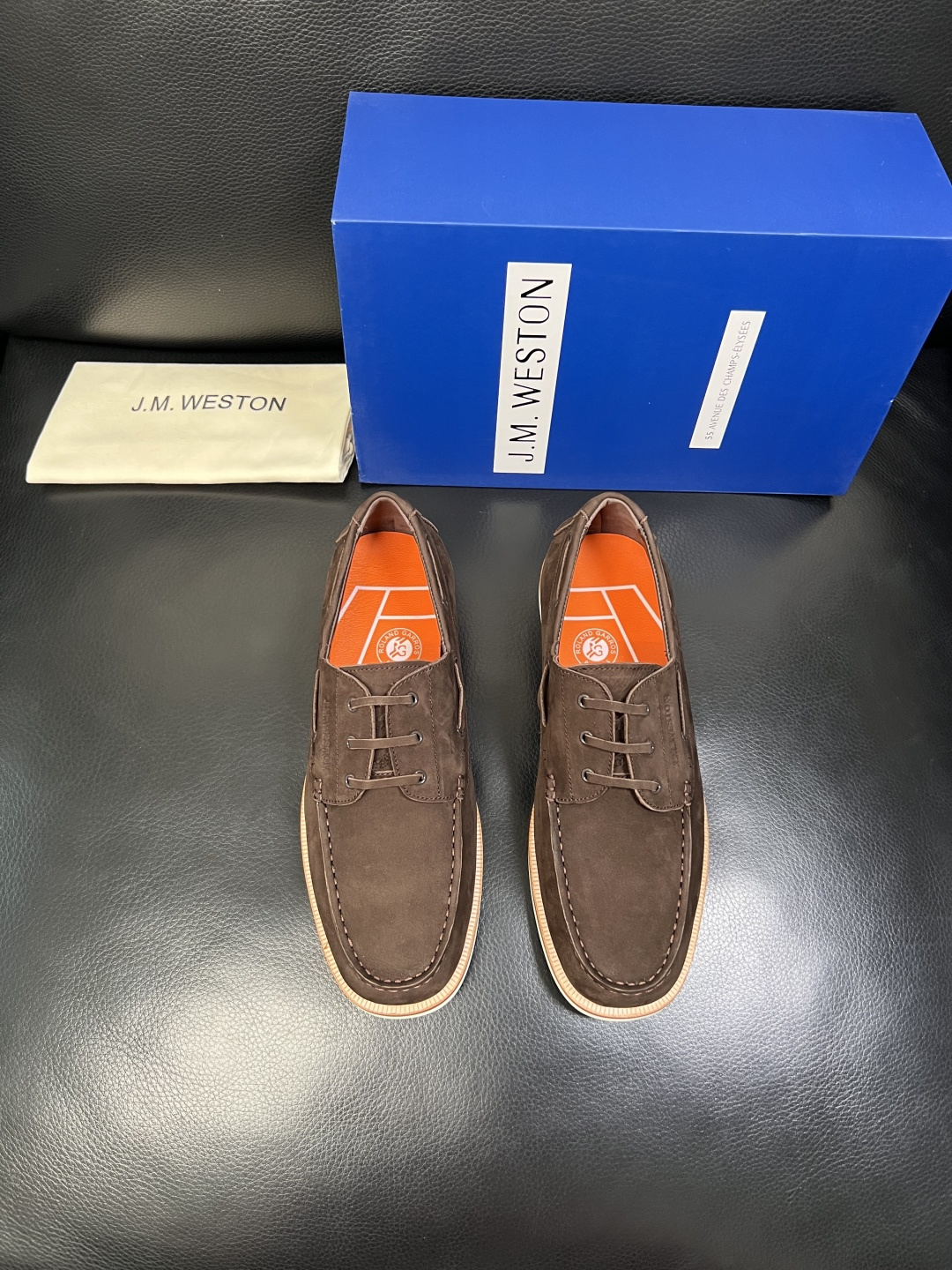 ⚠️只换码不退⚠️ J.M.WESTON 高品质 顶级工艺品 专柜新品同步，鞋面意大利进口牛皮拼布面料，