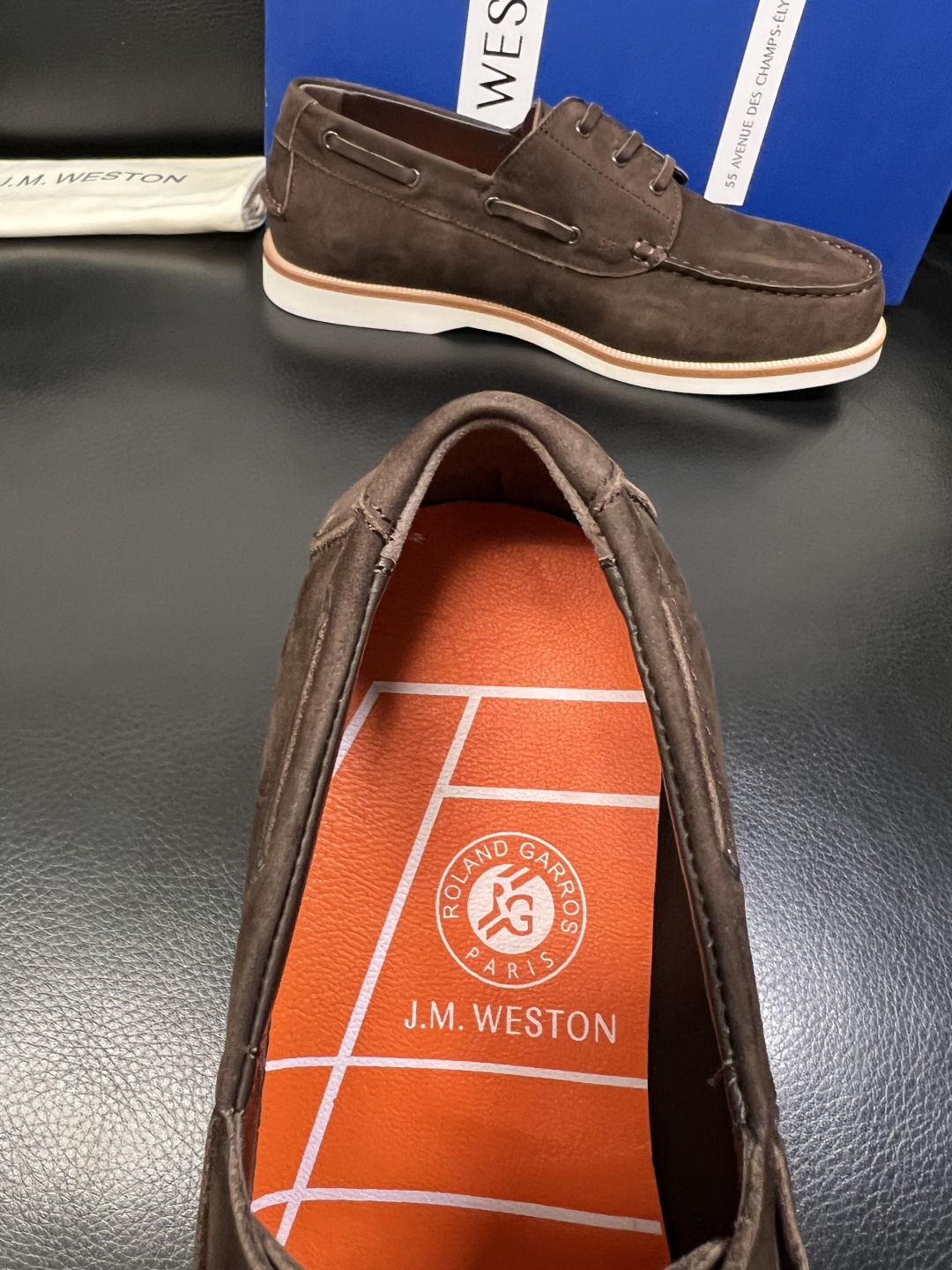 ⚠️只换码不退⚠️ J.M.WESTON 高品质 顶级工艺品 专柜新品同步，鞋面意大利进口牛皮拼布面料，