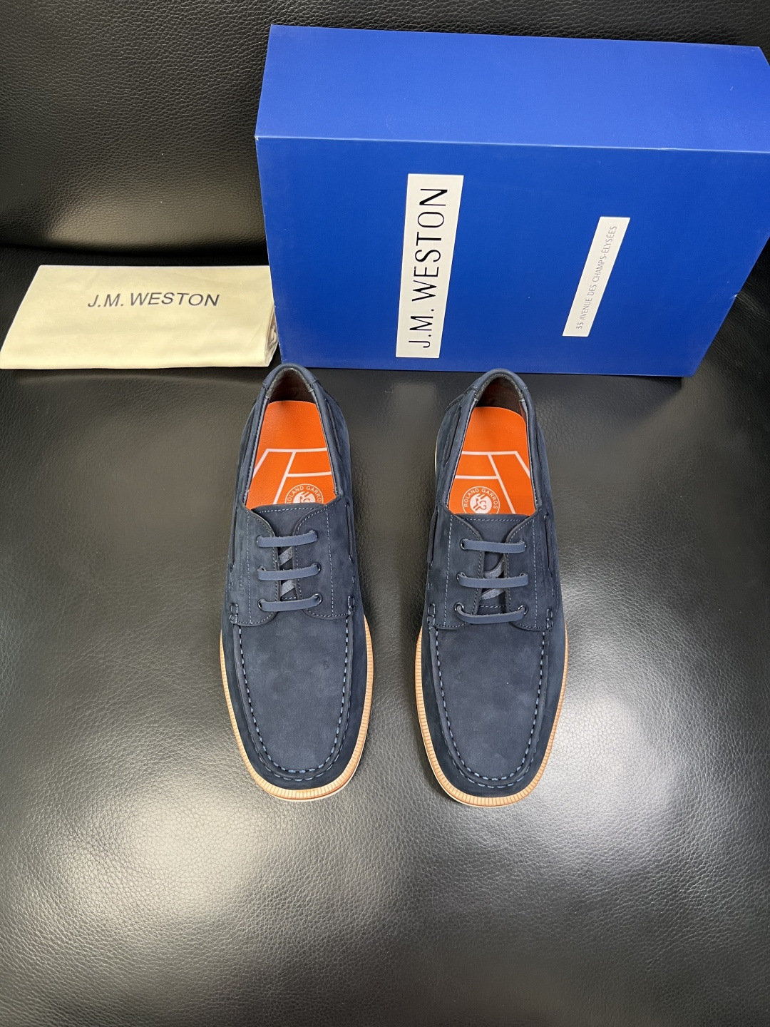 ⚠️只换码不退⚠️ J.M.WESTON 高品质 顶级工艺品 专柜新品同步，鞋面意大利进口牛皮拼布面料，