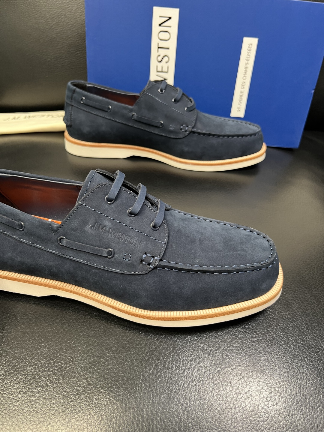 ⚠️只换码不退⚠️ J.M.WESTON 高品质 顶级工艺品 专柜新品同步，鞋面意大利进口牛皮拼布面料，
