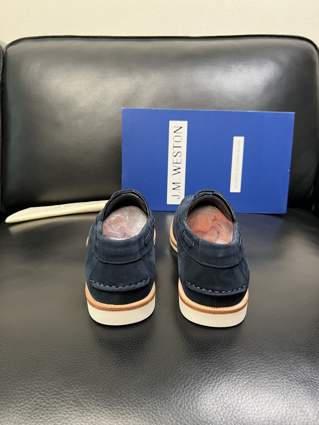 ⚠️只换码不退⚠️ J.M.WESTON 高品质 顶级工艺品 专柜新品同步，鞋面意大利进口牛皮拼布面料，
