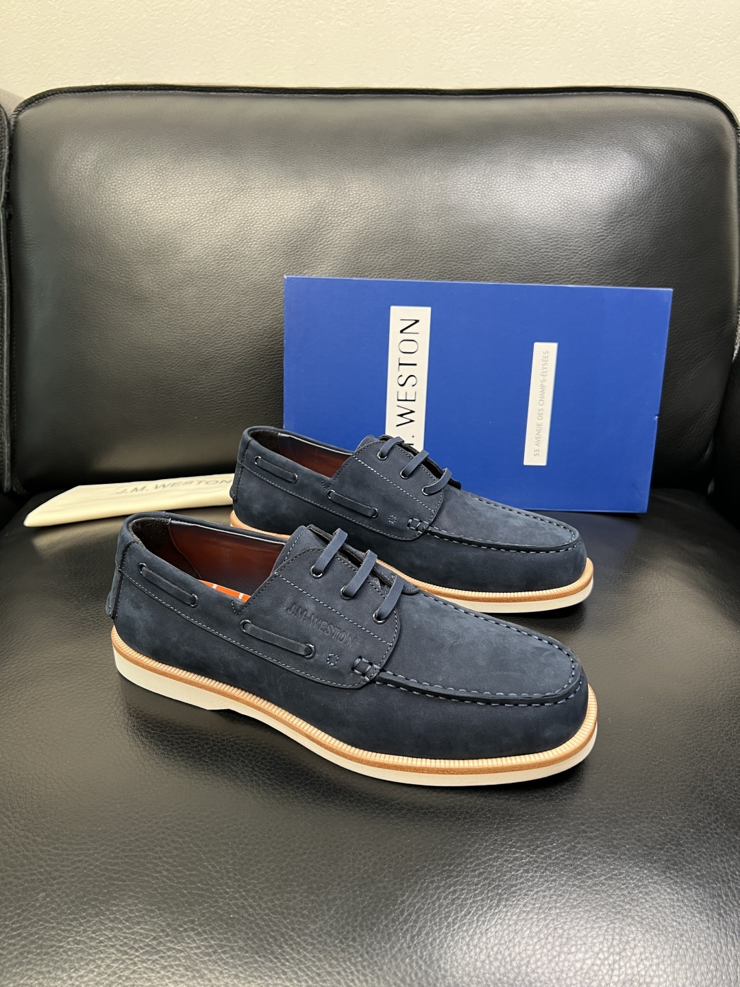 ⚠️只换码不退⚠️ J.M.WESTON 高品质 顶级工艺品 专柜新品同步，鞋面意大利进口牛皮拼布面料，