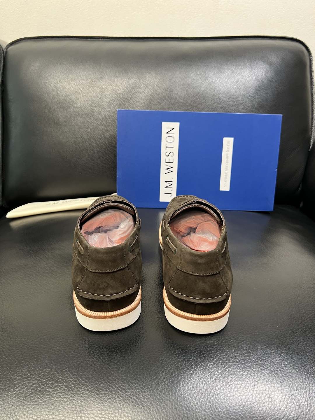 ⚠️只换码不退⚠️ J.M.WESTON 高品质 顶级工艺品 专柜新品同步，鞋面意大利进口牛皮拼布面料，