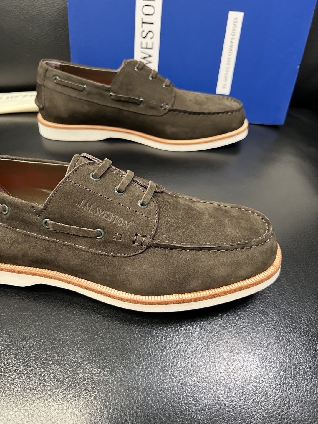 ⚠️只换码不退⚠️ J.M.WESTON 高品质 顶级工艺品 专柜新品同步，鞋面意大利进口牛皮拼布面料，