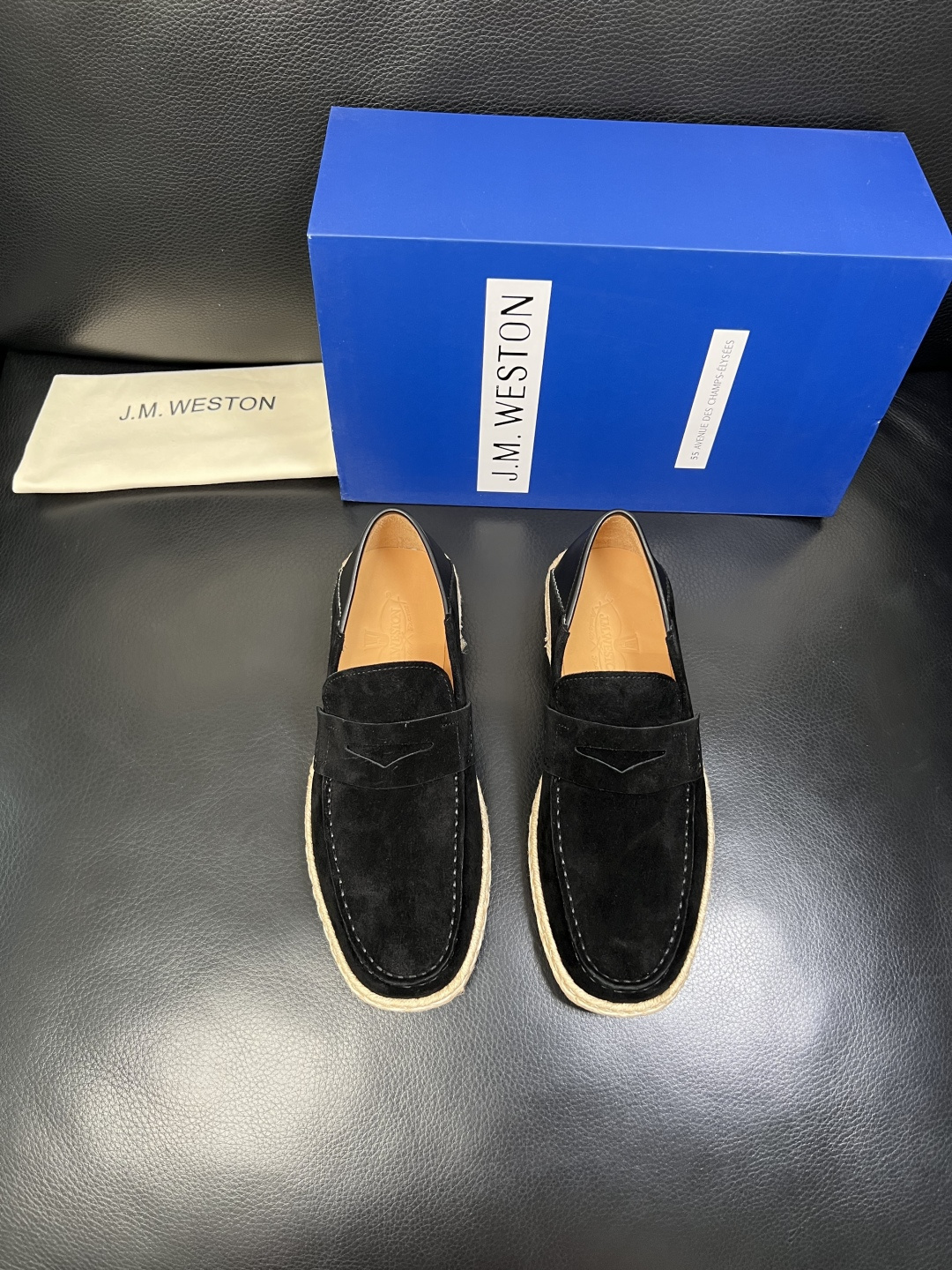 ⚠️只换码不退⚠️ J.M.WESTON 高品质 顶级工艺品 专柜新品同步，鞋面意大利进口牛皮拼布面料，