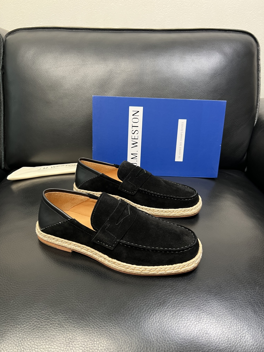 ⚠️只换码不退⚠️ J.M.WESTON 高品质 顶级工艺品 专柜新品同步，鞋面意大利进口牛皮拼布面料，