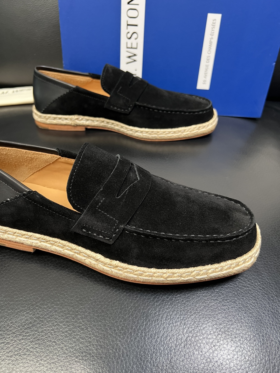 ⚠️只换码不退⚠️ J.M.WESTON 高品质 顶级工艺品 专柜新品同步，鞋面意大利进口牛皮拼布面料，