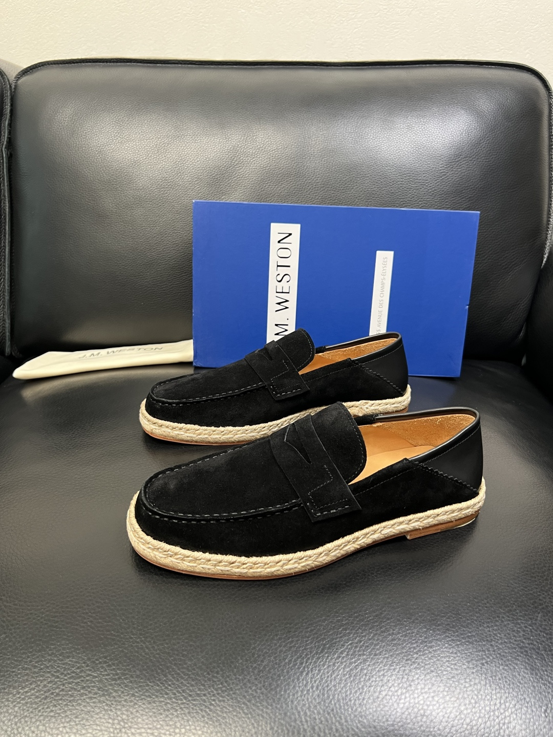 ⚠️只换码不退⚠️ J.M.WESTON 高品质 顶级工艺品 专柜新品同步，鞋面意大利进口牛皮拼布面料，