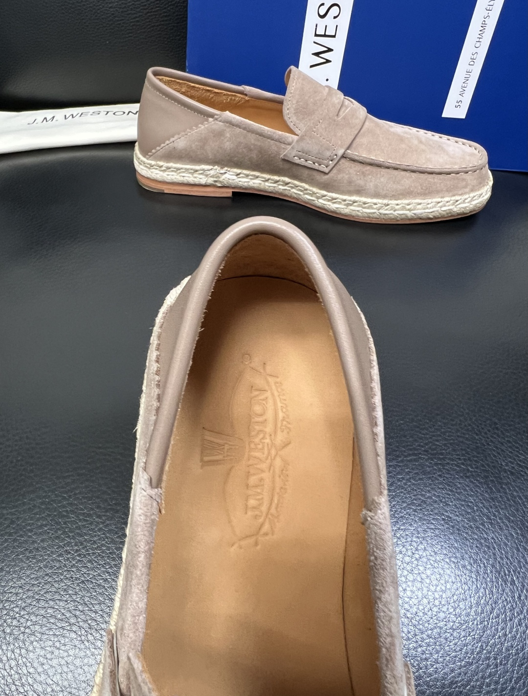 ⚠️只换码不退⚠️ J.M.WESTON 高品质 顶级工艺品 专柜新品同步，鞋面意大利进口牛皮拼布面料，