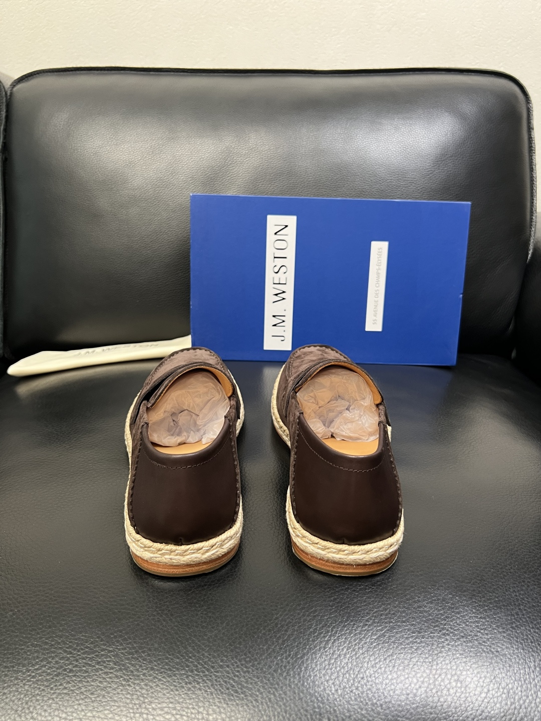 ⚠️只换码不退⚠️ J.M.WESTON 高品质 顶级工艺品 专柜新品同步，鞋面意大利进口牛皮拼布面料，