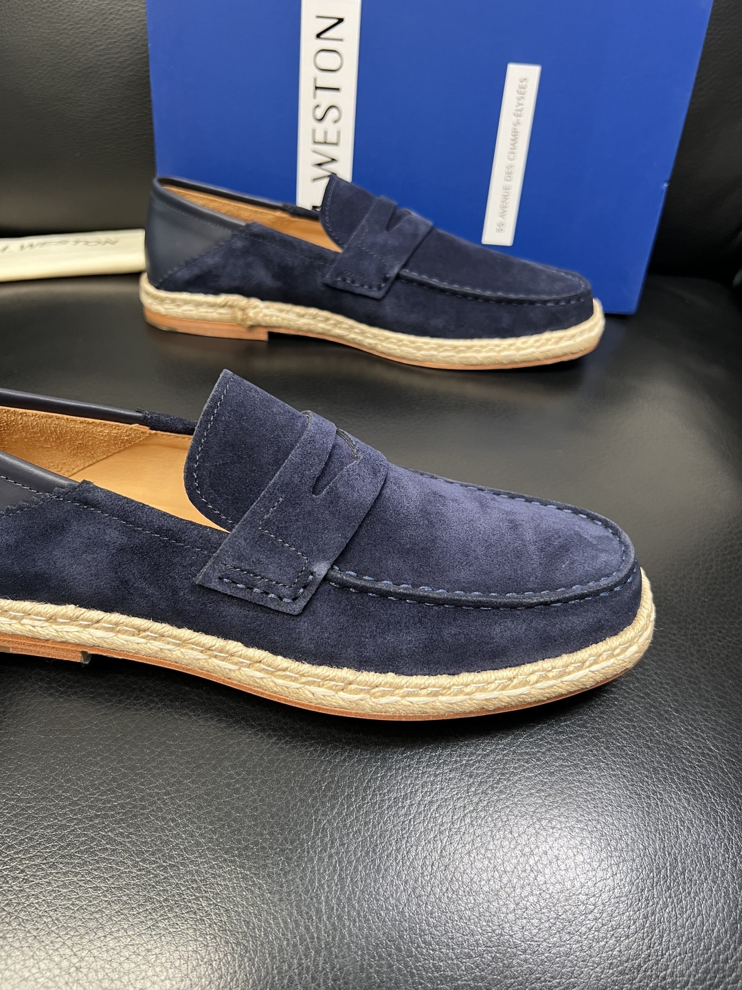 ⚠️只换码不退⚠️ J.M.WESTON 高品质 顶级工艺品 专柜新品同步，鞋面意大利进口牛皮拼布面料，