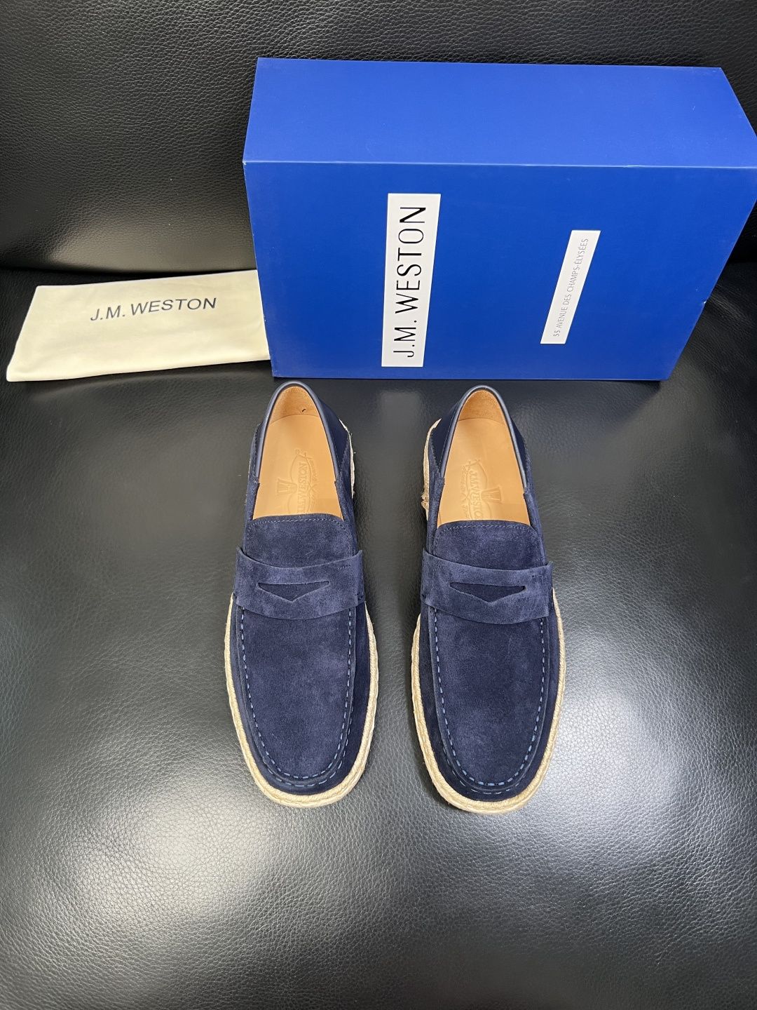 ⚠️只换码不退⚠️ J.M.WESTON 高品质 顶级工艺品 专柜新品同步，鞋面意大利进口牛皮拼布面料，